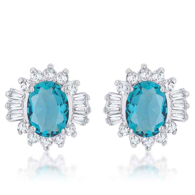 Chrisalee 3.3ct CZ Classic Stud Earrings in Pink