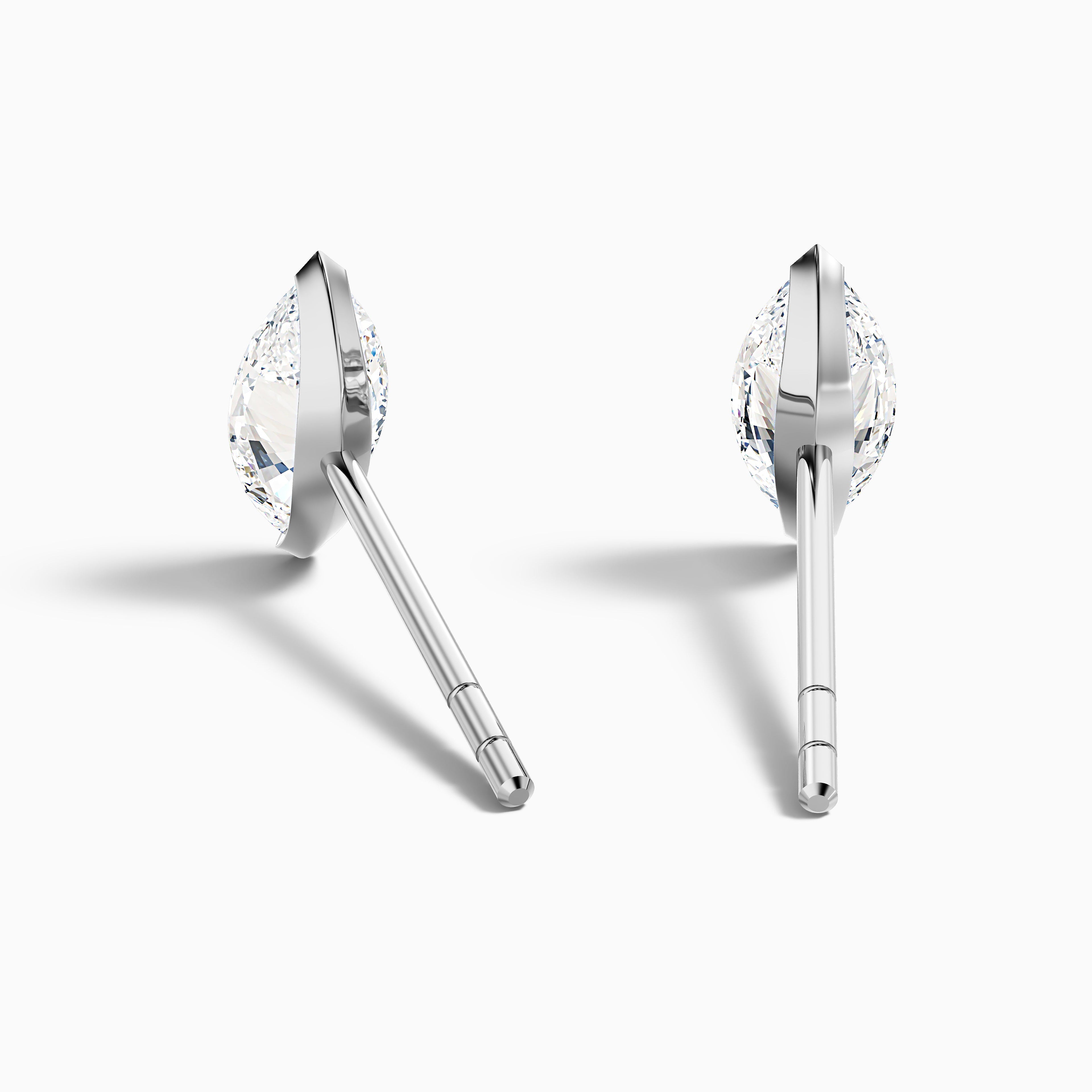 Marquise Cut Moissanite Stud Diamond Earrings