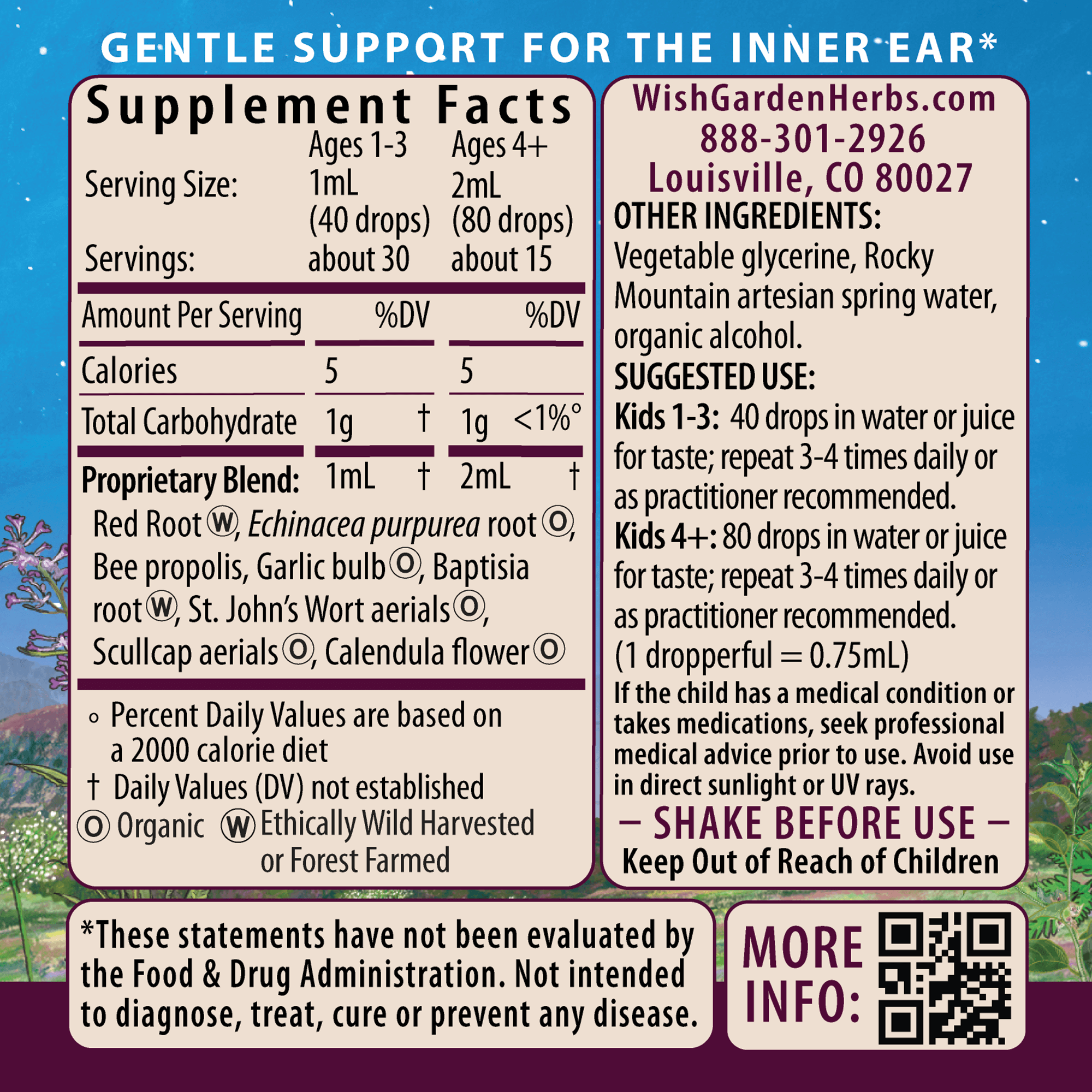 Ear Be Well Treatment Kit by WishGarden Herbs