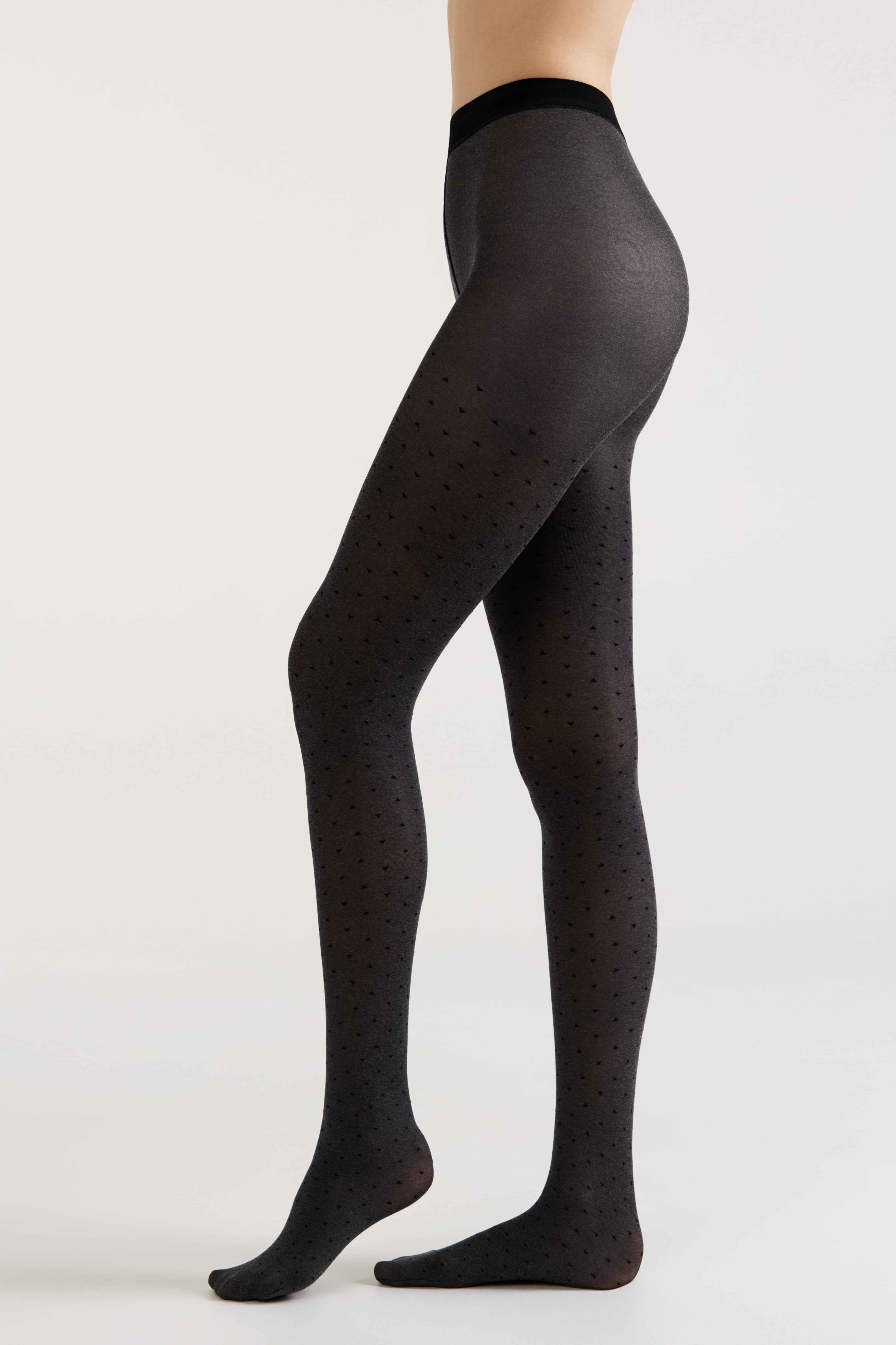Fantasy Tights Conte Effect - Melange Triangle