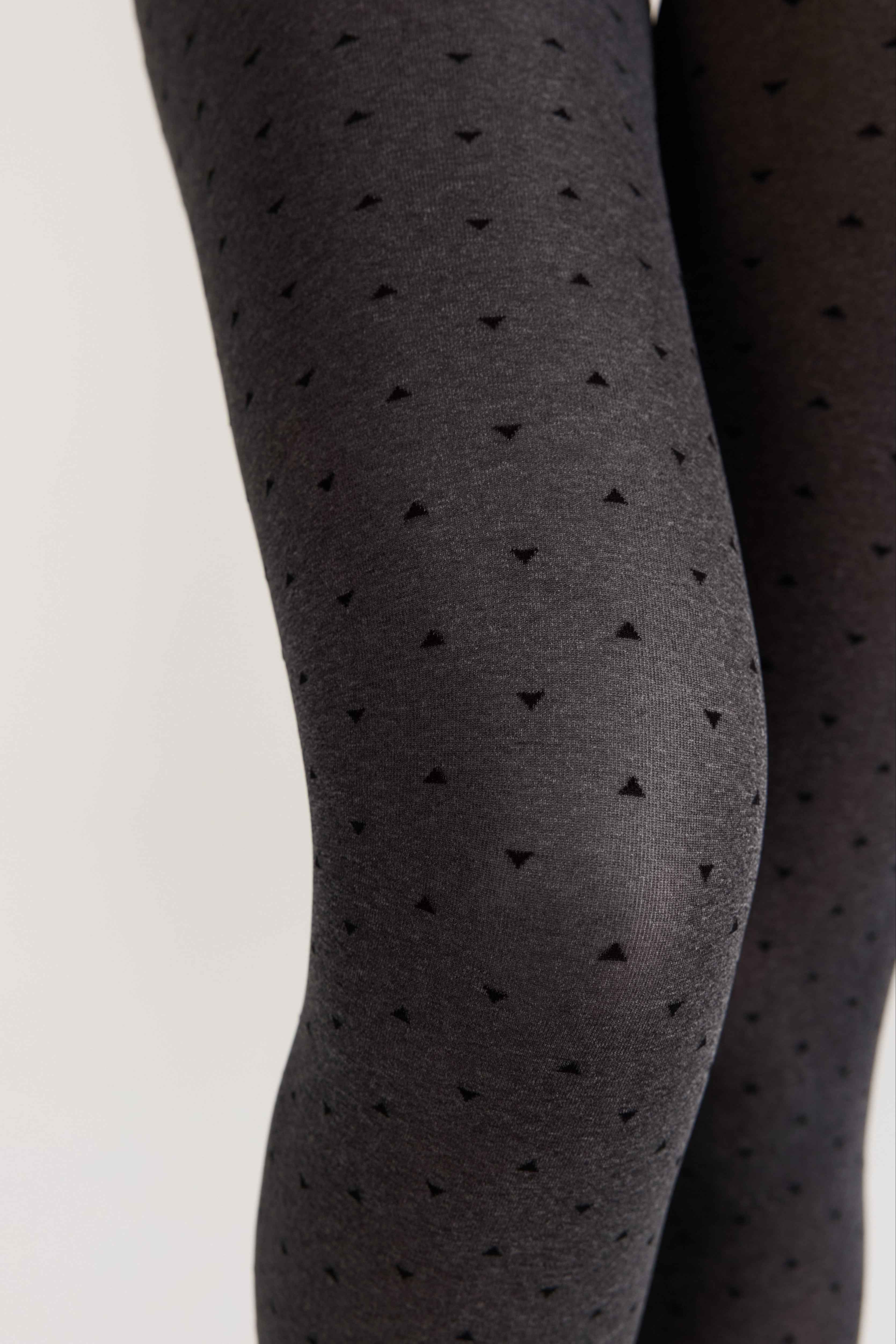Fantasy Tights Conte Effect - Melange Triangle