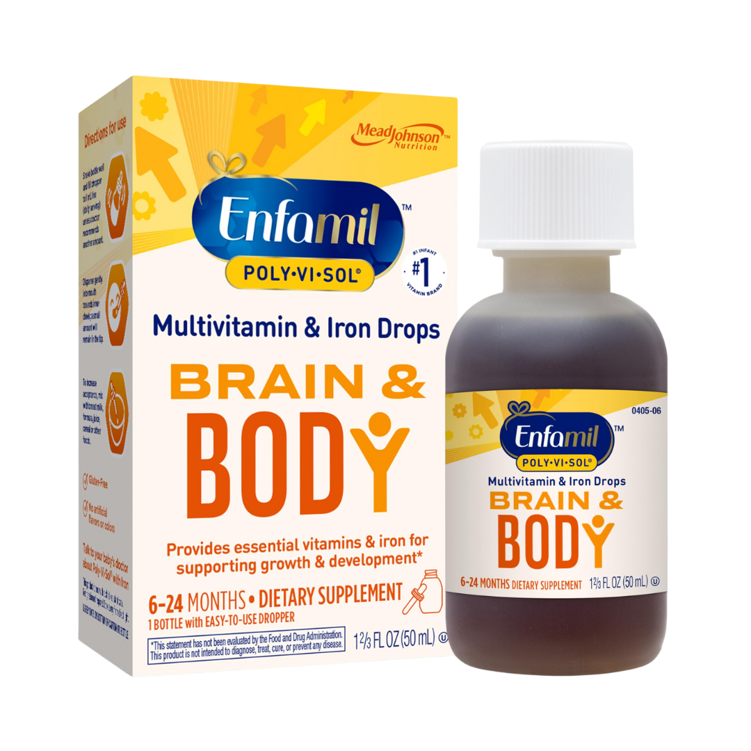 Enfamil Poly?Vi?Sol Brain & Body Multivitamin Drops (50?mL) DestGlow