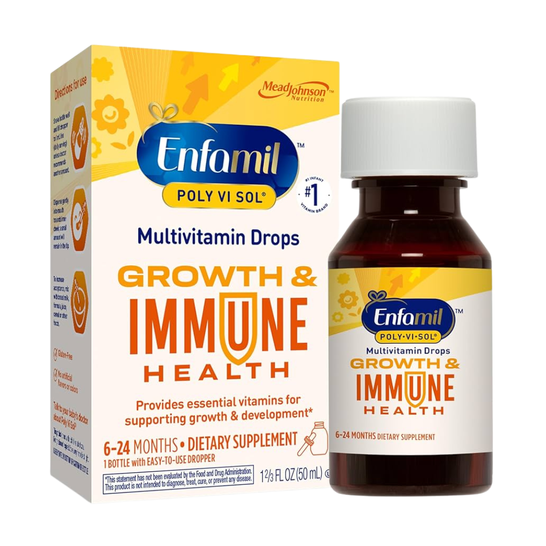Enfamil Poly?Vi?Sol Growth & Immune Health Multivitamin Drops (50?mL) DestGlow