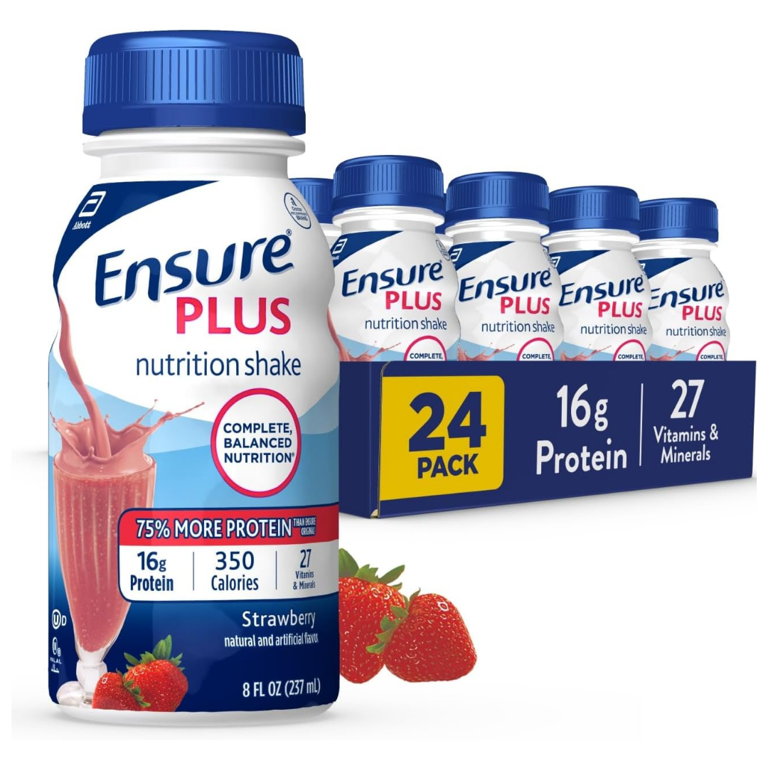 Ensure Nutrition Shake Strawberry Flavor 8 oz Bottles (24 pack) DestGlow