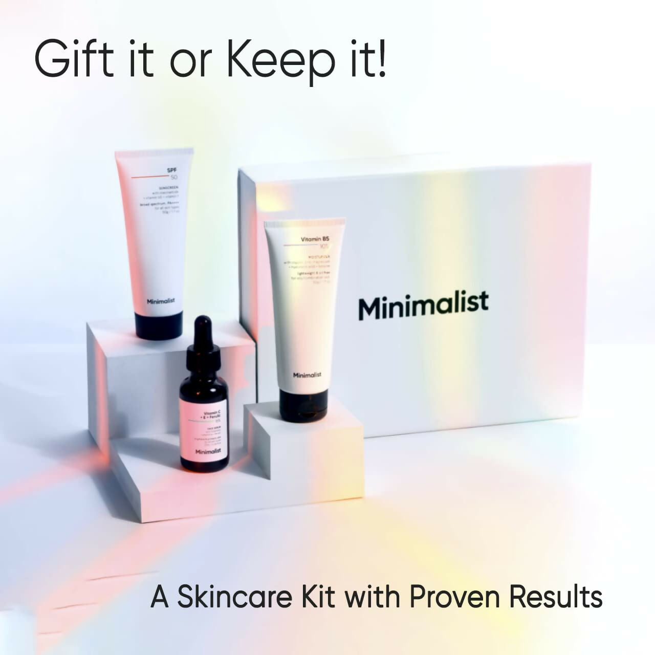 Minimalist Glow & Protect Skincare Kit by Dista