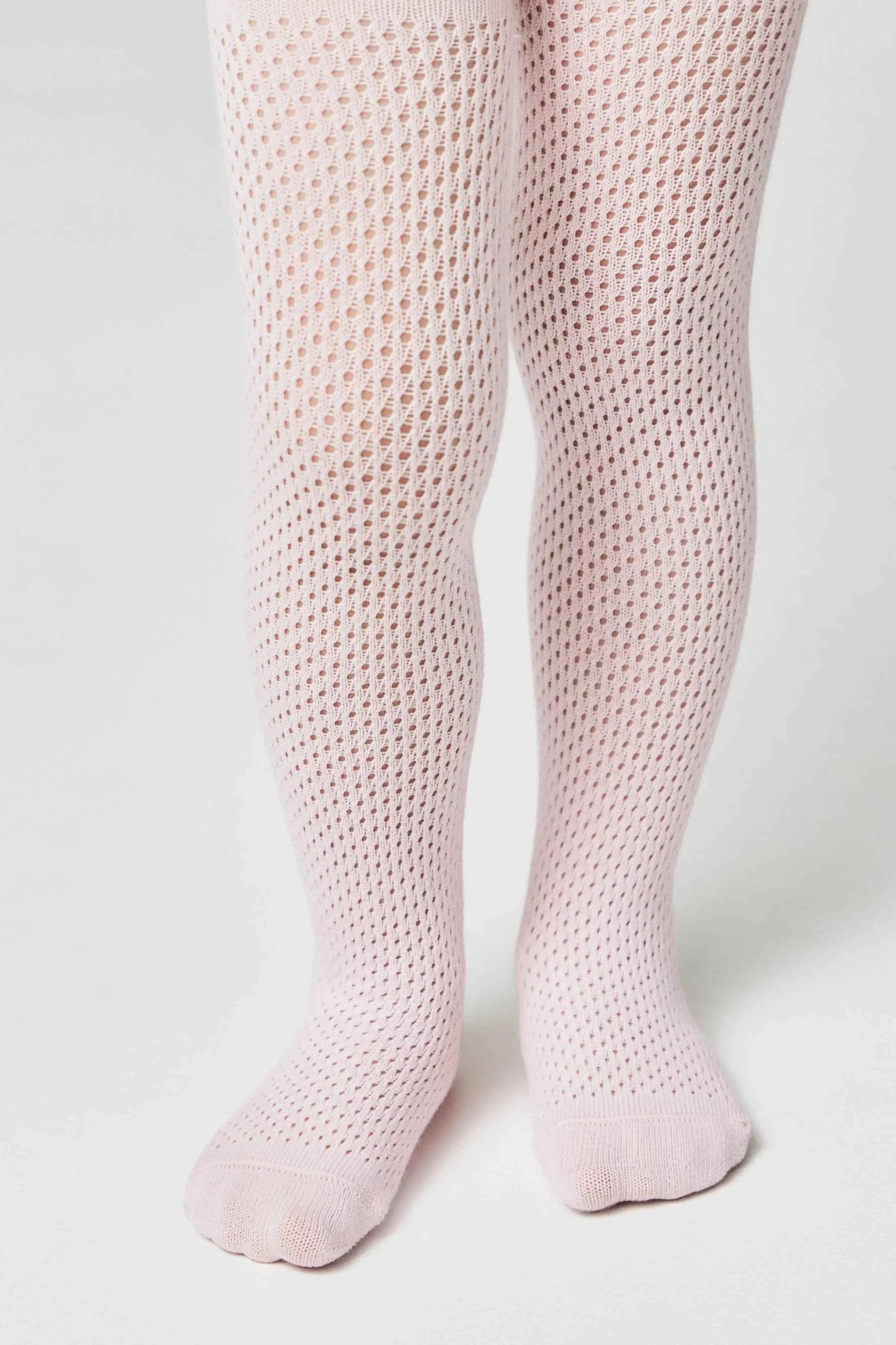 Conte-Kids Cotton Tights Miss 616 - Mesh Pattern