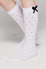 Conte Knee-Highs for girls Evie 50 Den - Decorative Bow