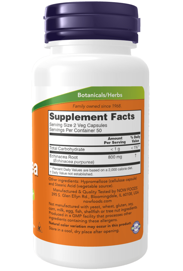 Echinacea 400 mg Veg Capsules by Country Life Natural Foods