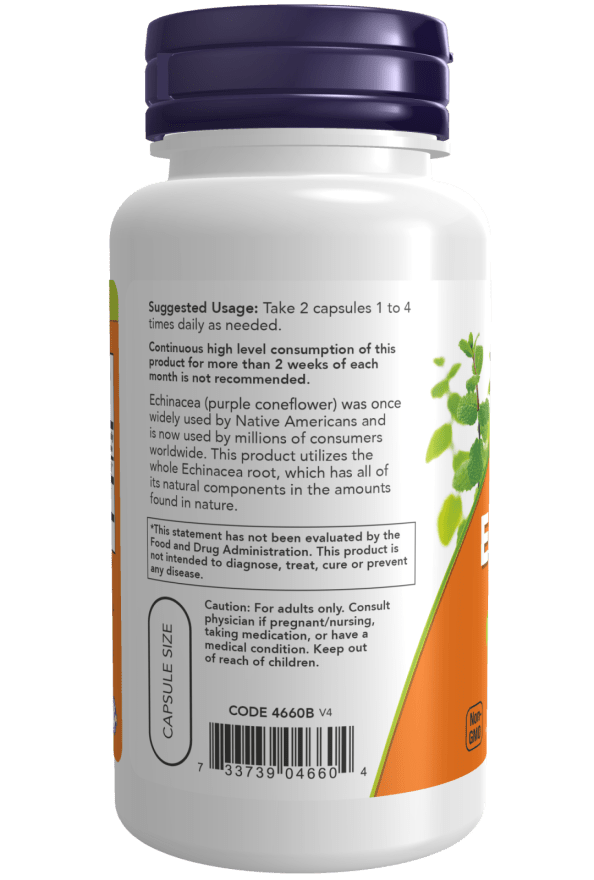 Echinacea 400 mg Veg Capsules by Country Life Natural Foods