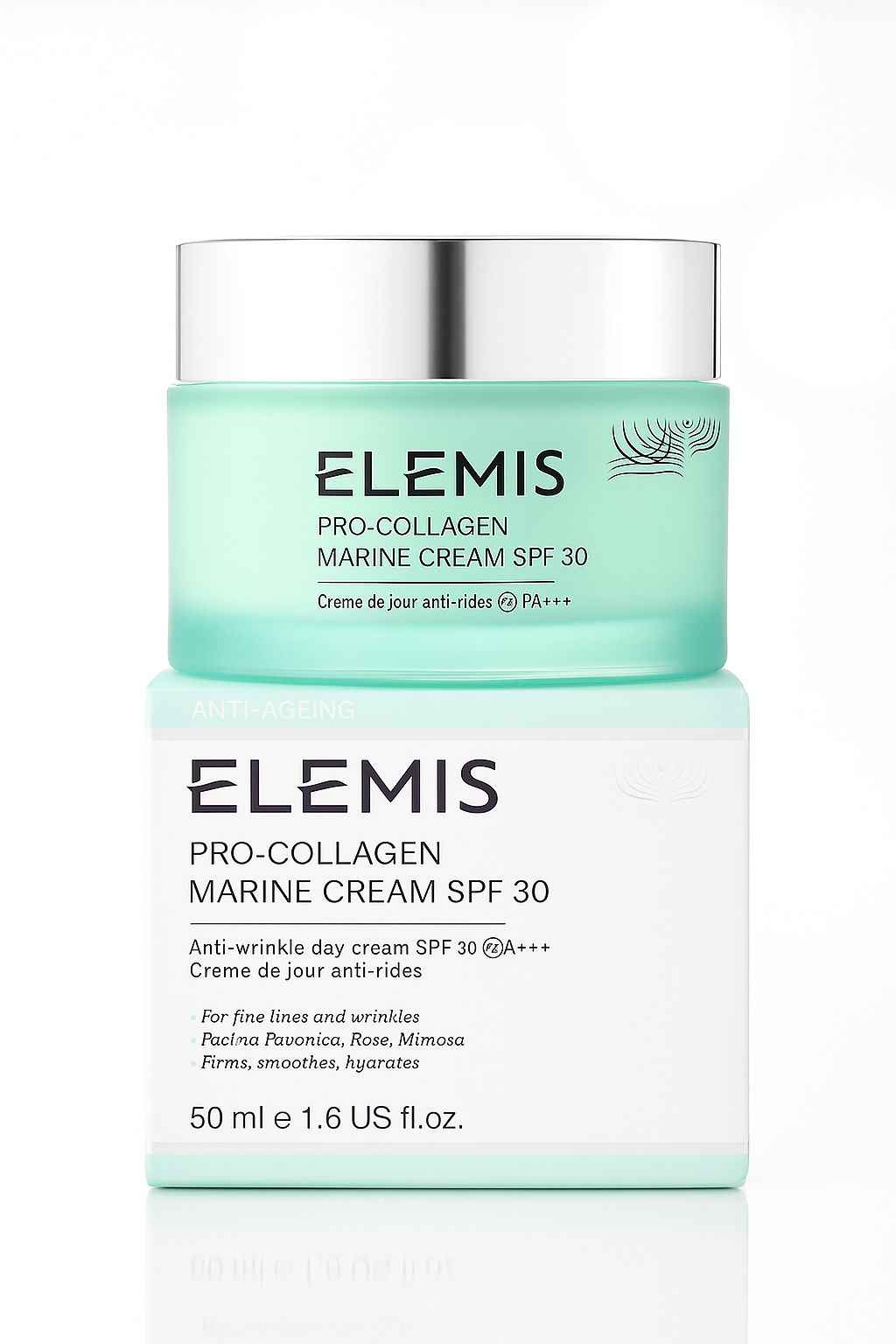 ELEMIS Pro-Collagen Marine Cream SPF 30, Lightweight Anti-Wrinkle Daily Facial Moisturizer