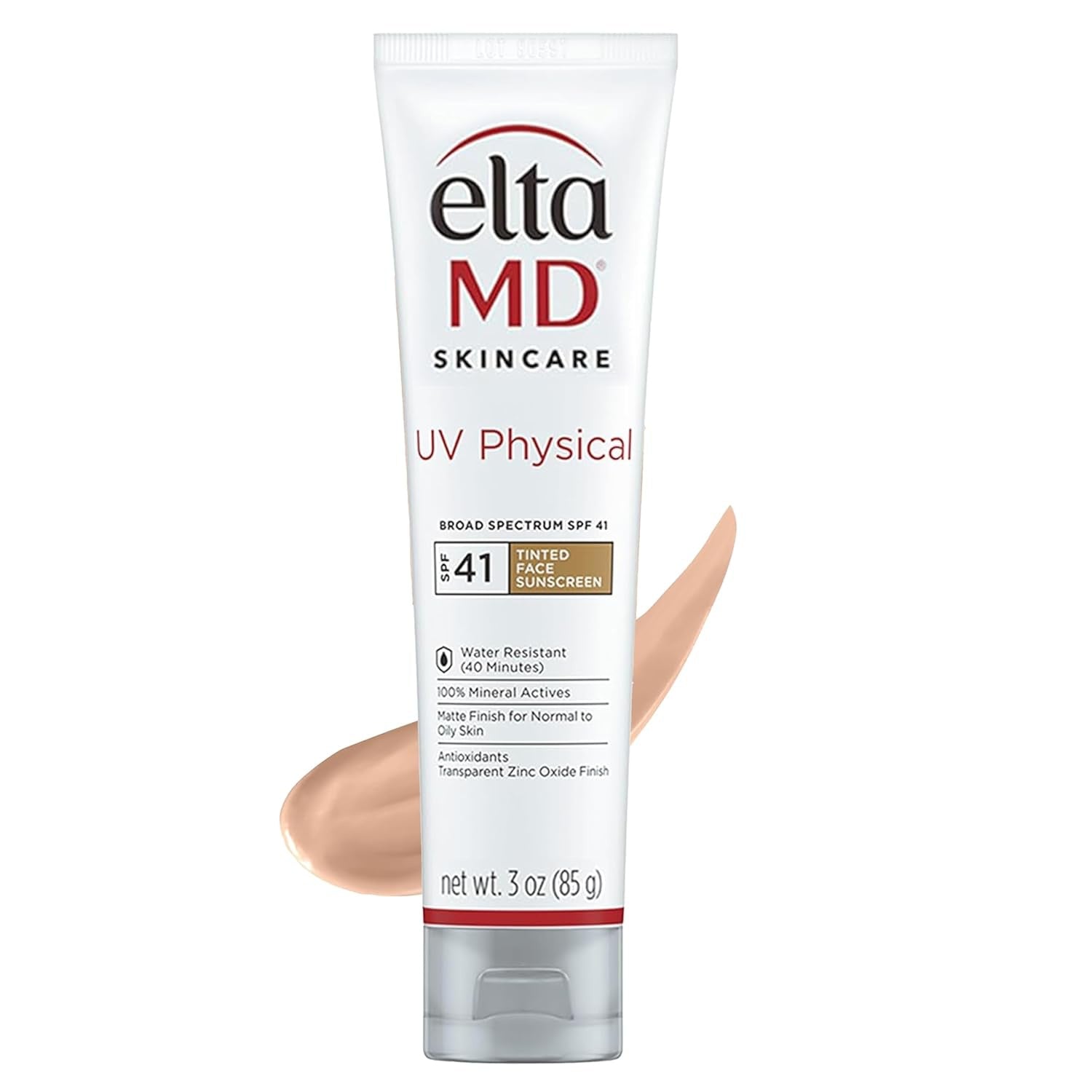 EltaMD UV Physical Broad-Spectrum SPF 41 Tinted Sunscreen 3 OZ DestGlow
