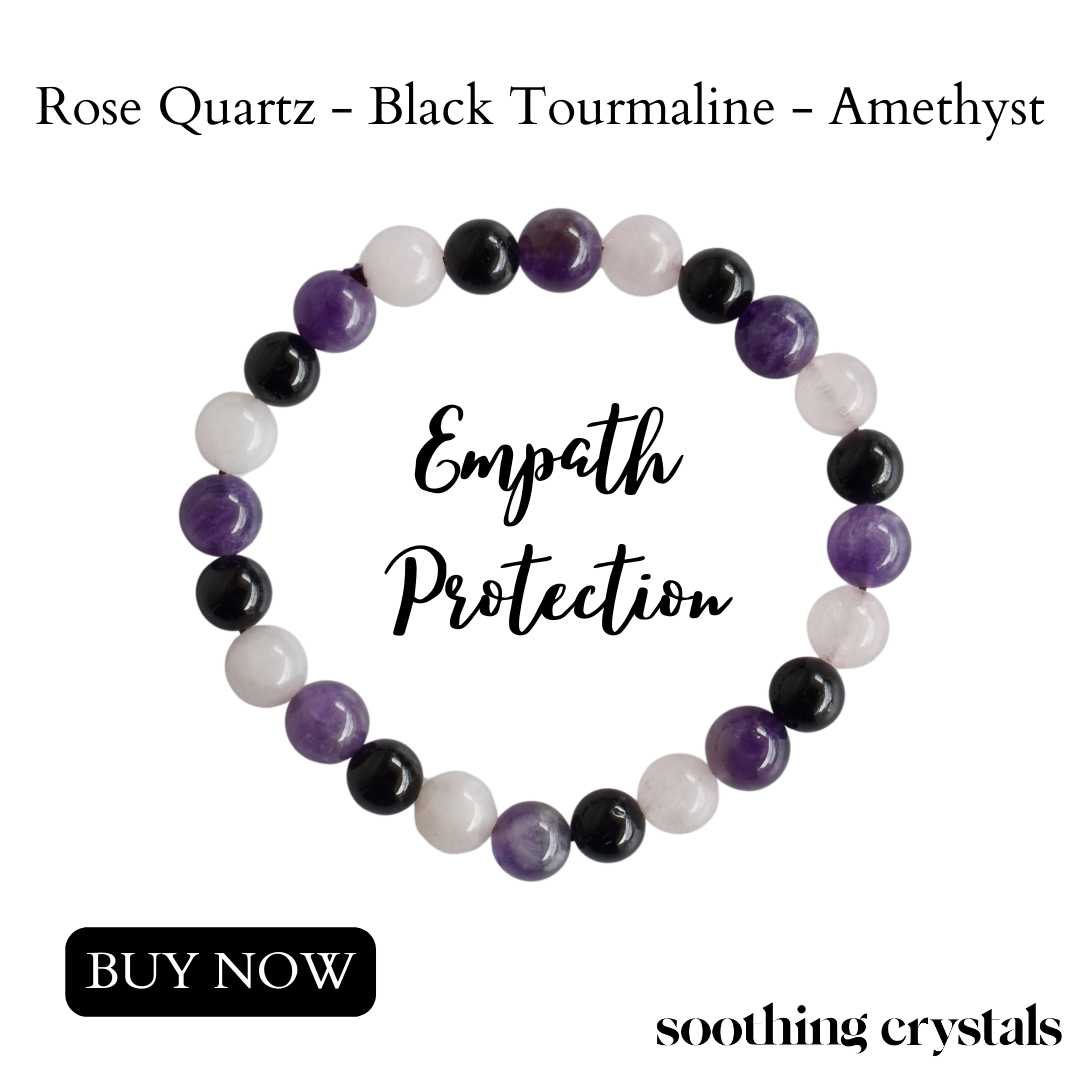 Promoting EMPATH PROTECTION Crystal Bracelet (Creativity and Empathy) DestGlow