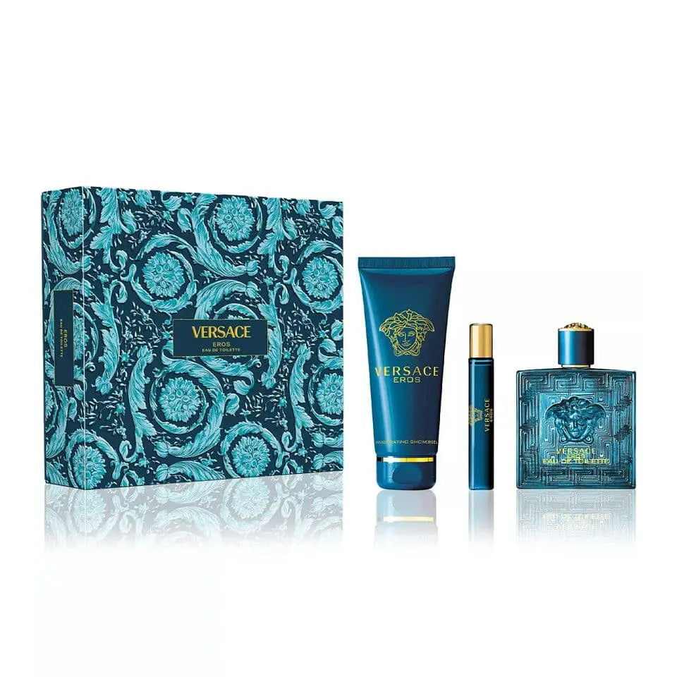 Eros By Versace For Men 3Pcs Set EDT Spray - DestGlow