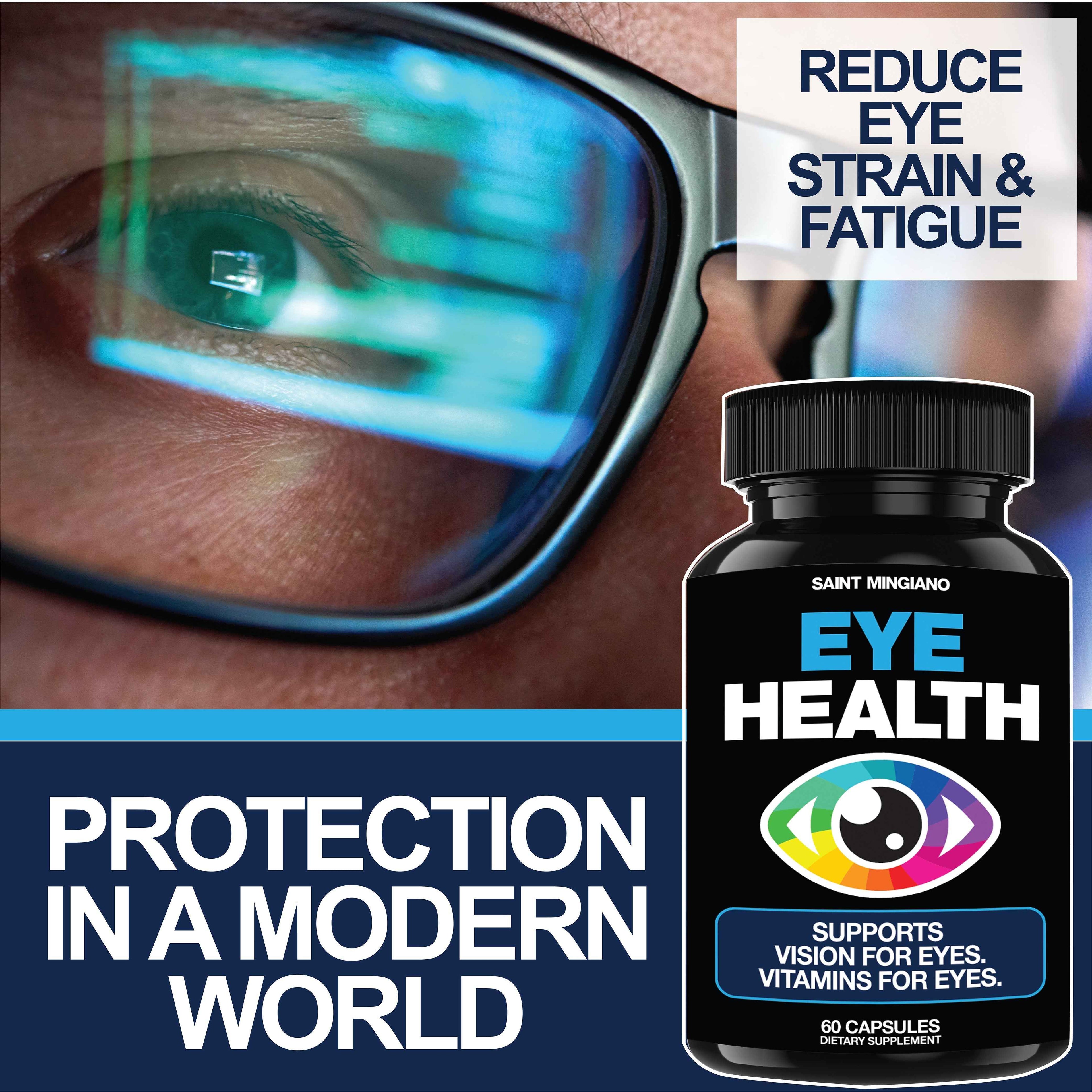 Eye Health & Vision Vitamins Supplement 60 Capsules