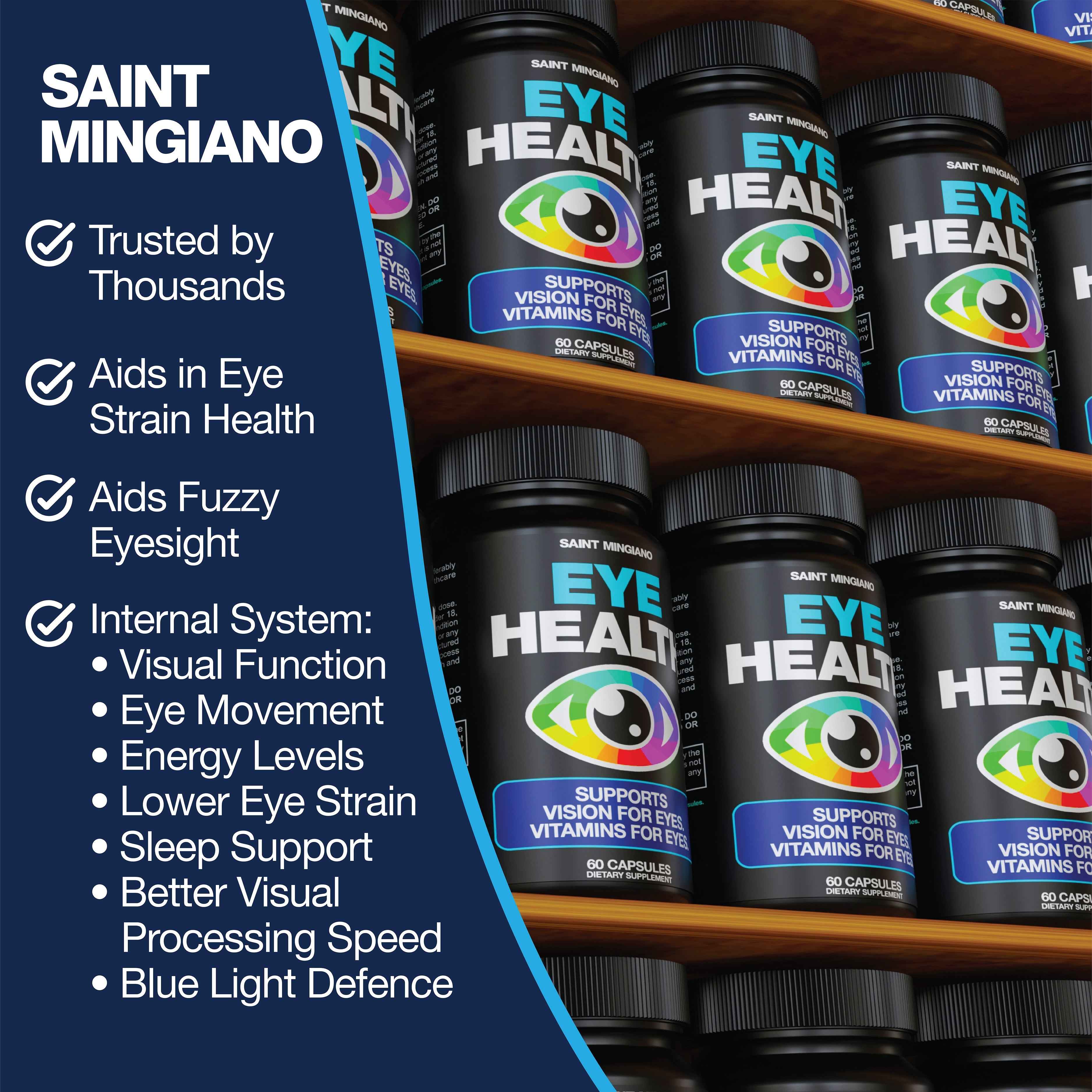 Eye Health & Vision Vitamins Supplement 60 Capsules