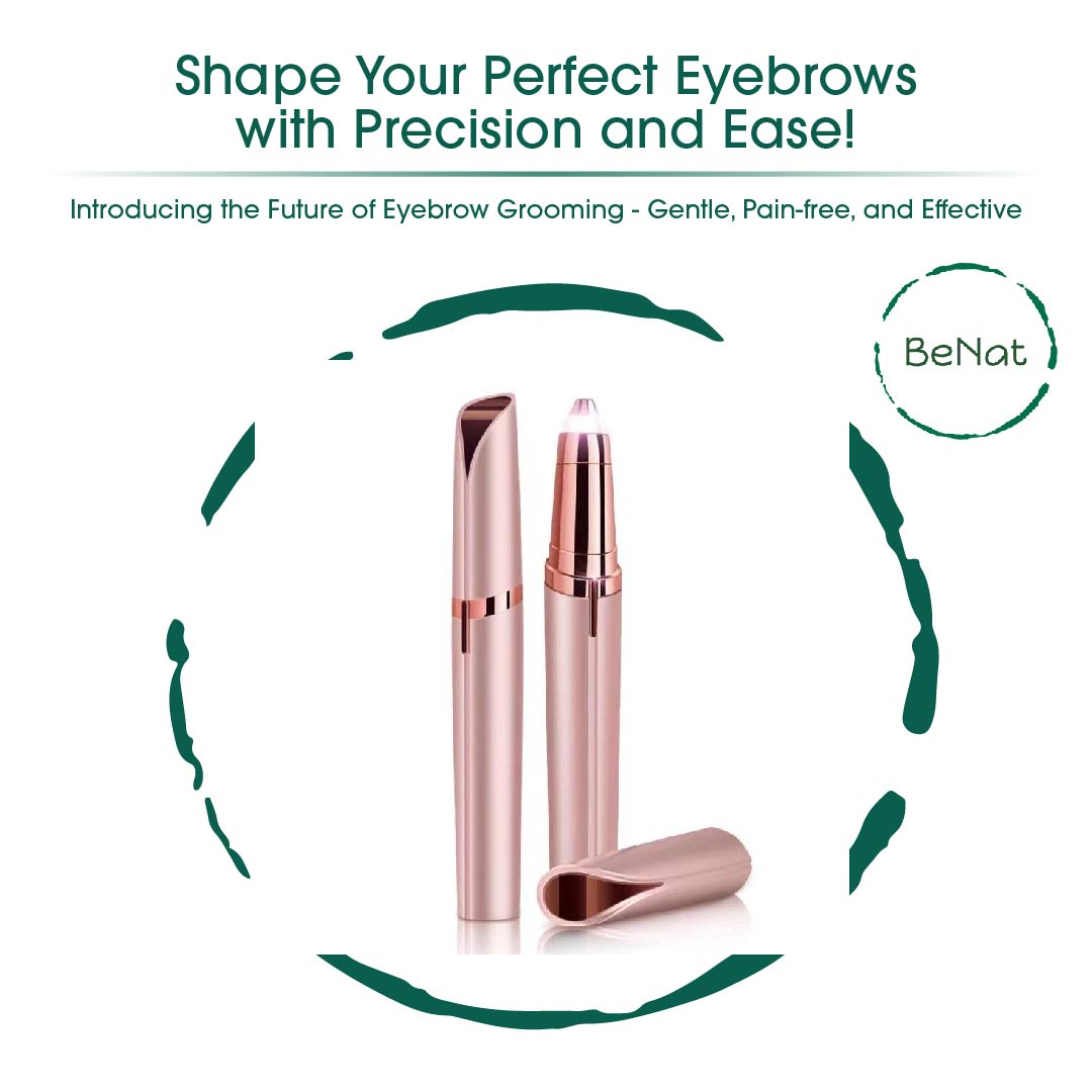 The Effortless Beauty Kit -Facial Hair Remover, Eyebrow Trimmer & Heated Eyelash Curler Set
