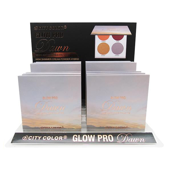 CITY COLOR Glow Pro Dawn Highlighting Palette Display Set, 12 Pieces - DestGlow