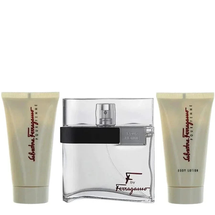 F By Salvatore Ferragamo For Men (3pc Gift Set) by perfumesandrea
