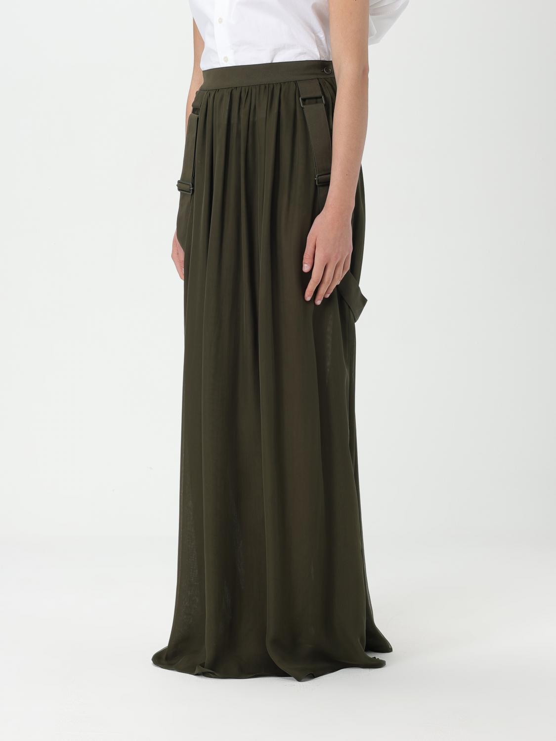 Max Mara Skirt Woman Kaki by Luosophy