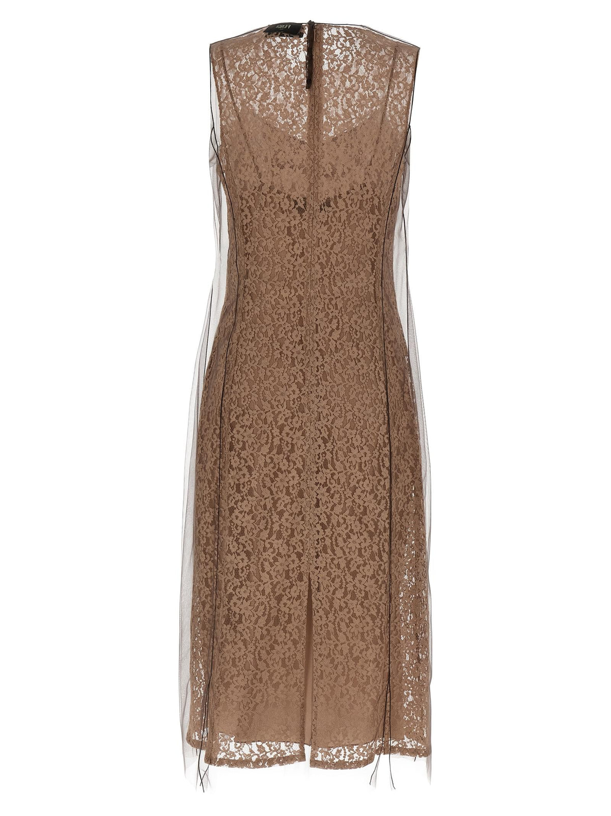 Fendi Women Floral Lace Dress DestGlow