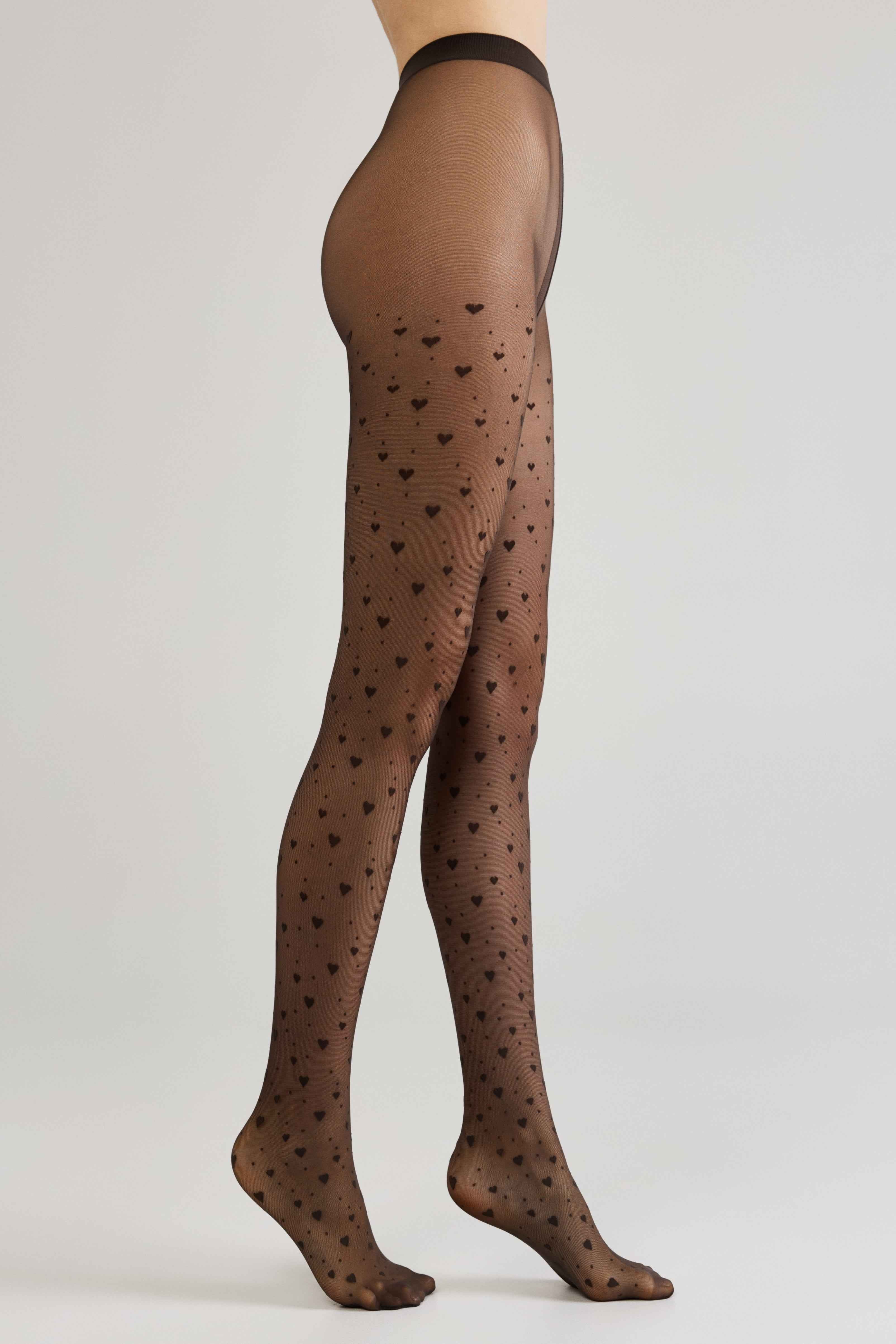 Fantasy Tights Conte Feeling - Hearts and Dots - DestGlow