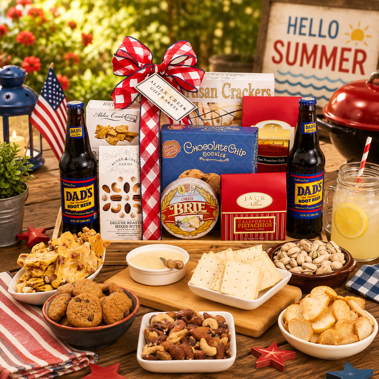 Summer Celebrations Charcuterie Cutting Board Gift Set DestGlow