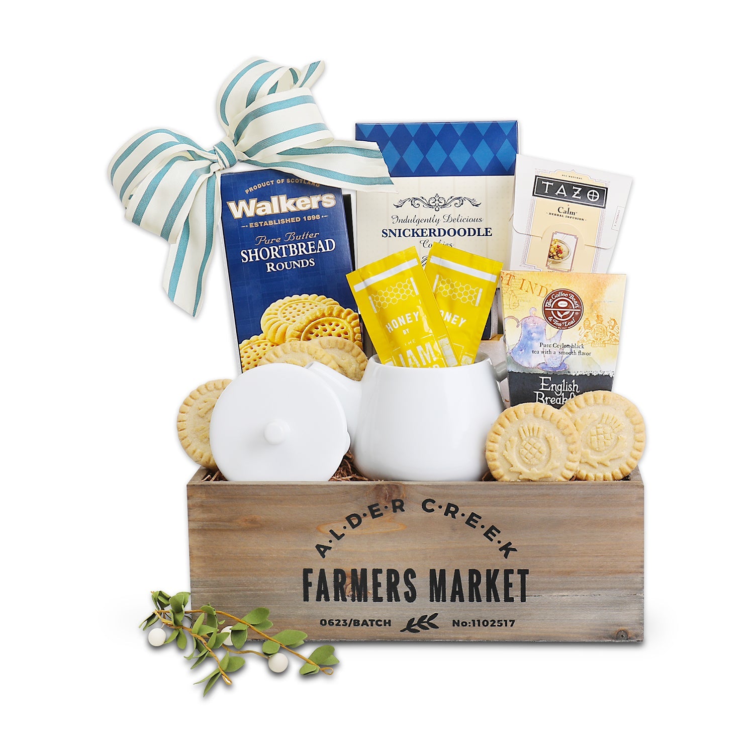Garden Tea Tray Gift Basket DestGlow