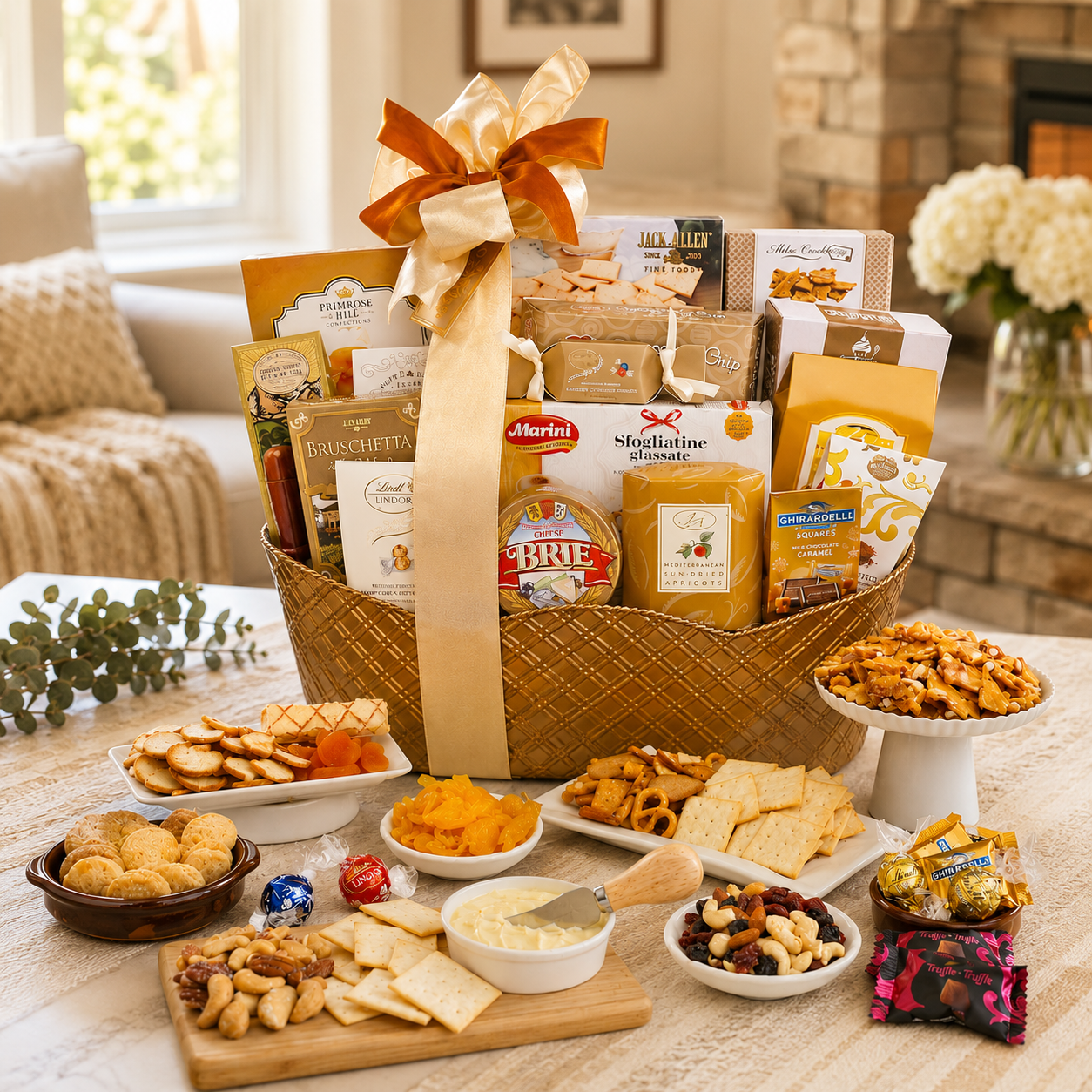 Corporate VIP Sweet & Savory Gift Basket DestGlow