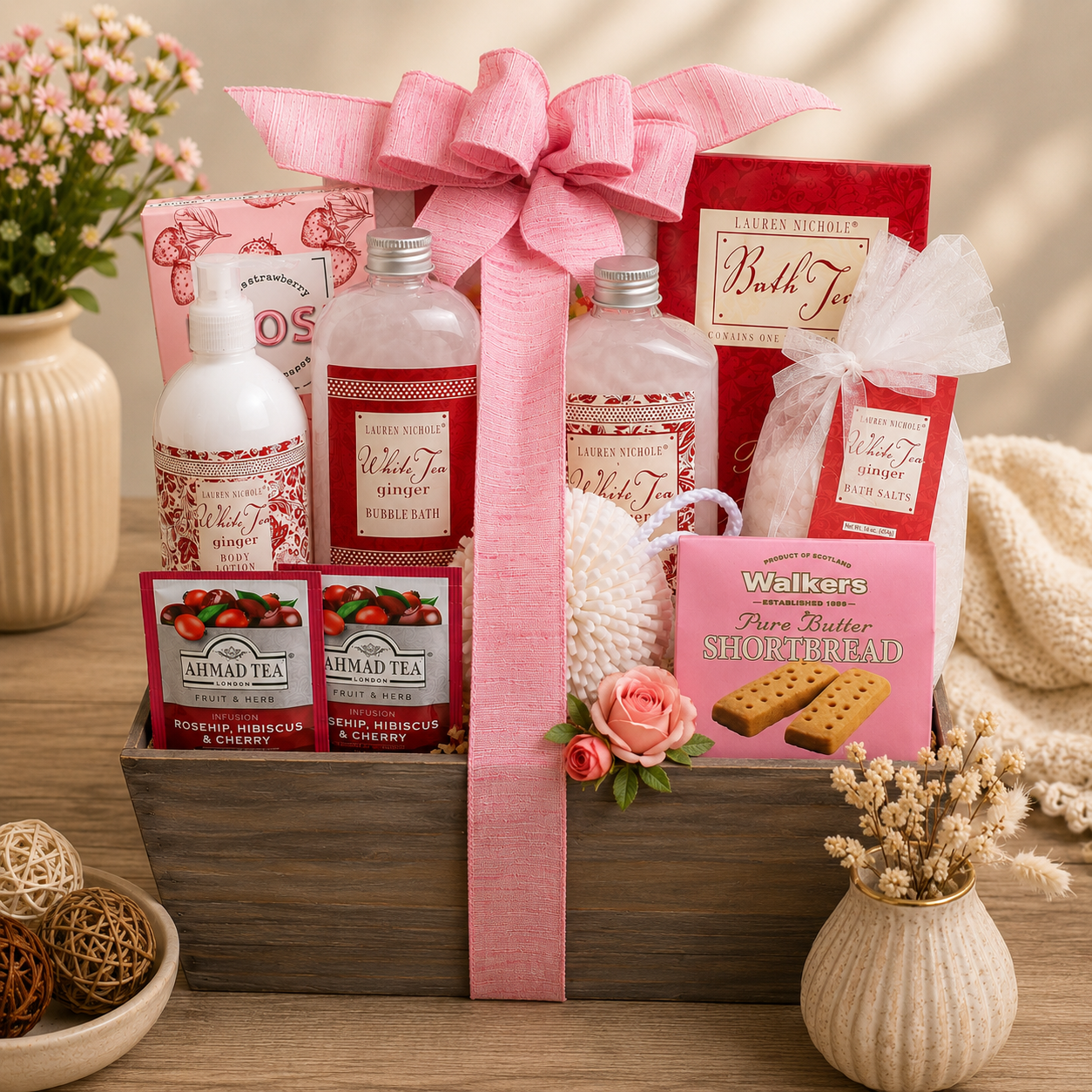 Tea & Tranquility Spa Gift Basket