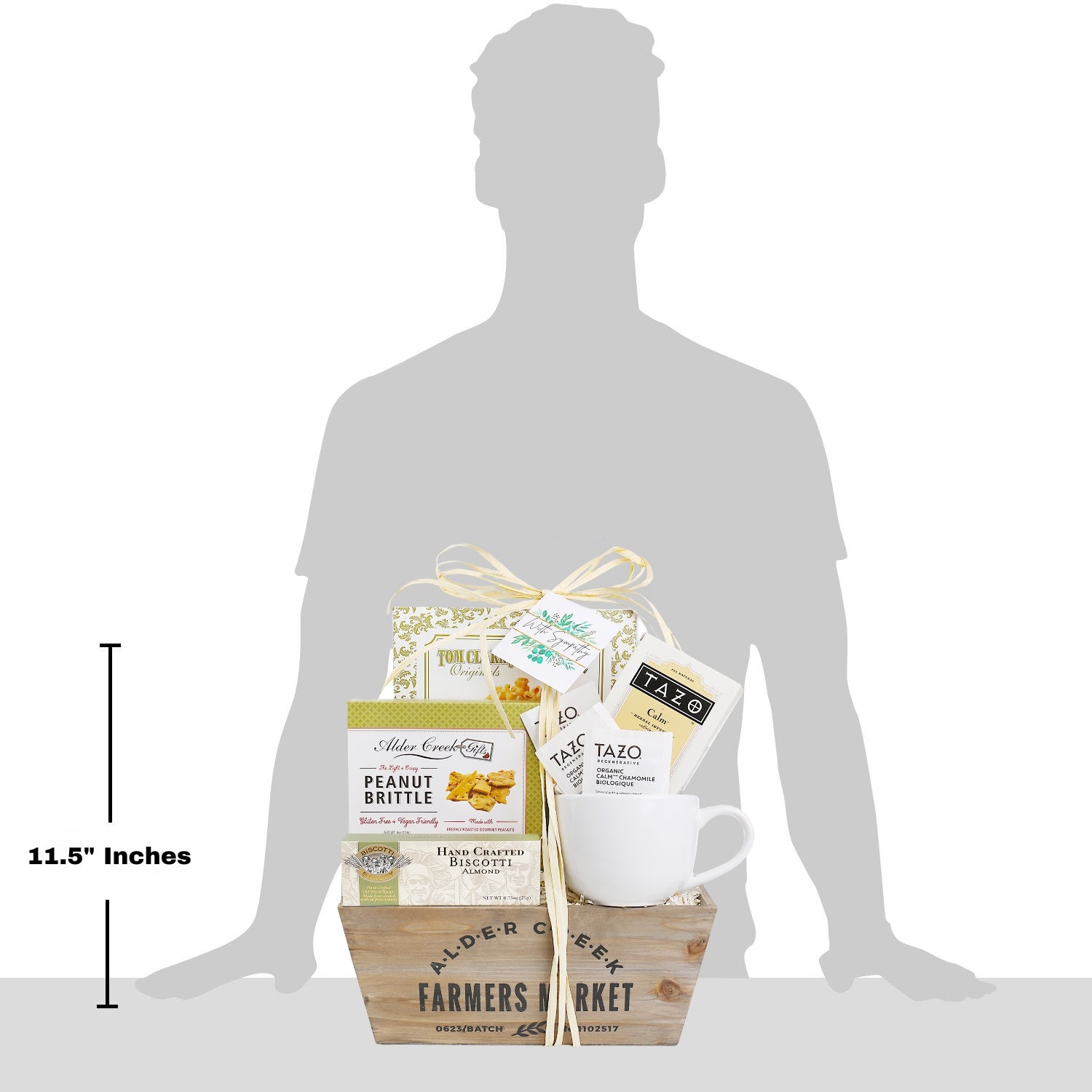 With Sympathy Tea Gift Basket DestGlow