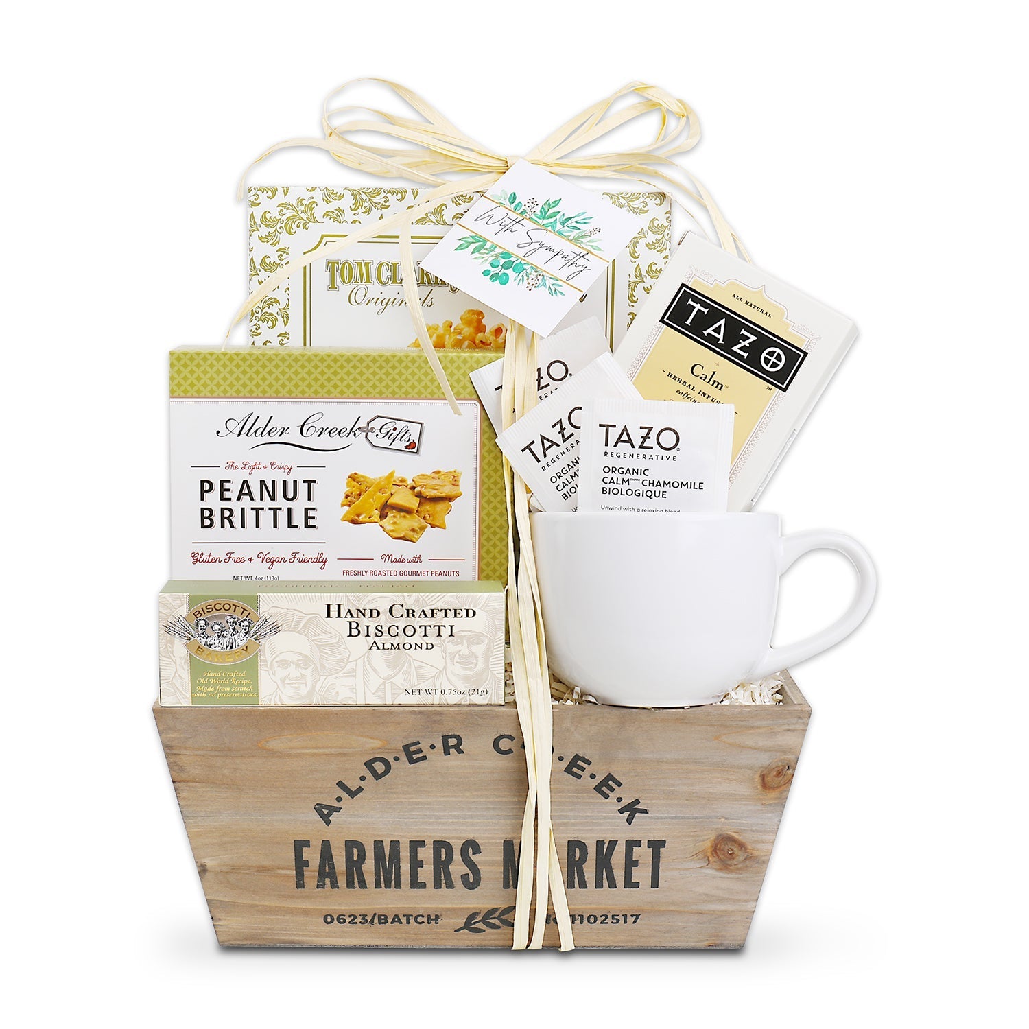 With Sympathy Tea Gift Basket DestGlow