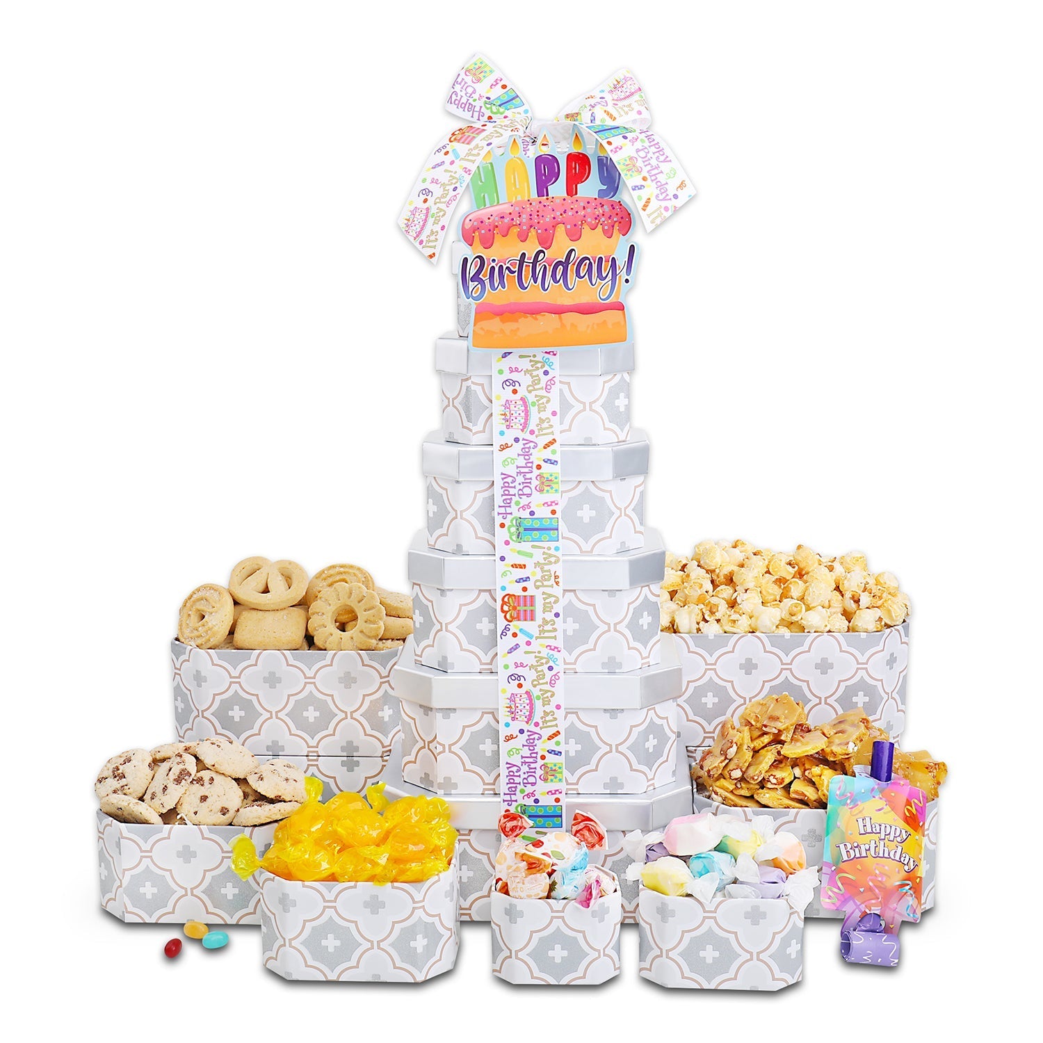 Happy Birthday Gift Tower of Treats DestGlow
