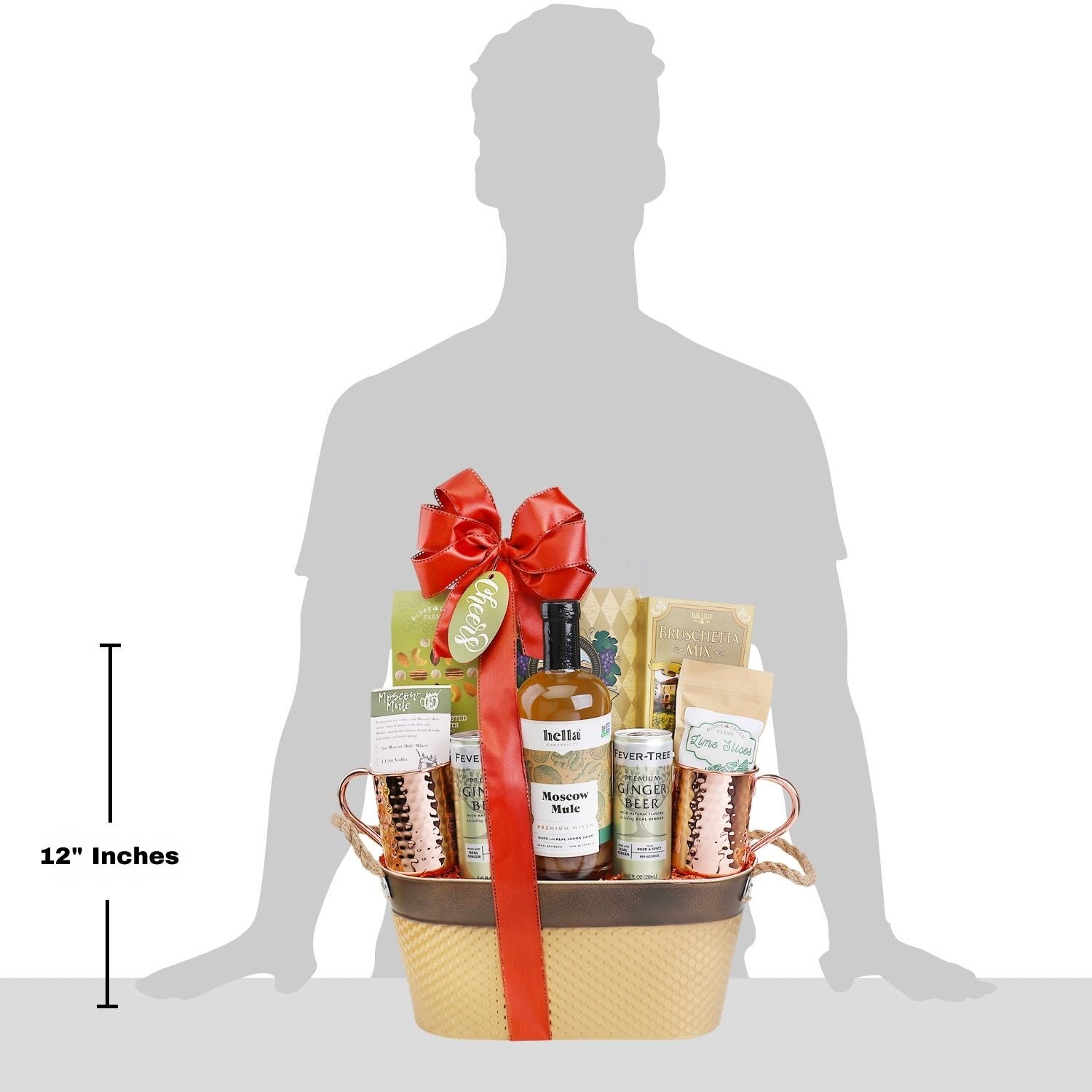 Moscow Mule Handcrafted Cocktail Gift Basket DestGlow