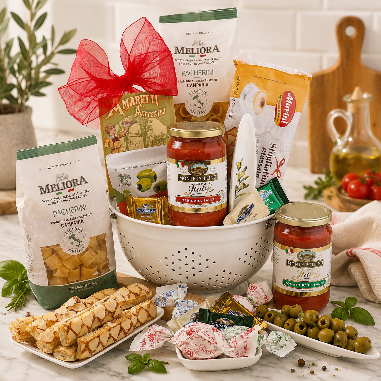 Taste of Italy Pasta Gift Basket DestGlow