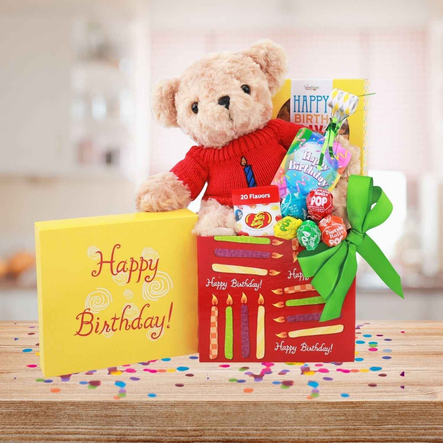 Happy Birthday Celebrations Bear Gift Box