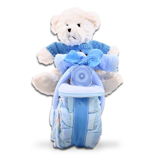 Motorcycle Diaper Cake-Boy Gift Basket DestGlow