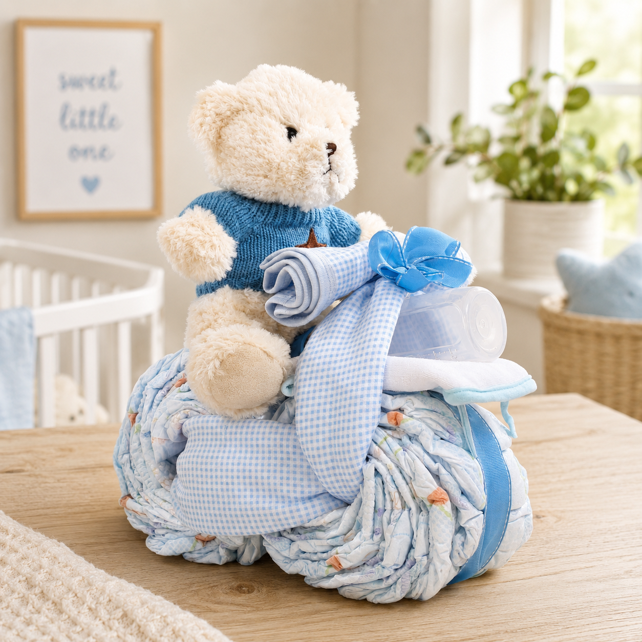 Motorcycle Diaper Cake-Boy Gift Basket DestGlow