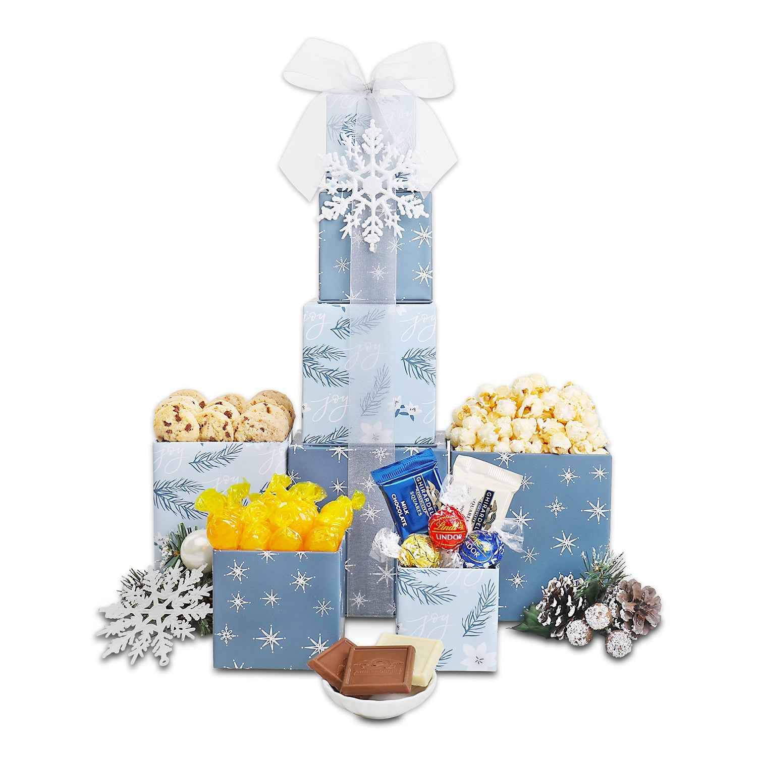 Winter Decadence Holiday Gift Tower
