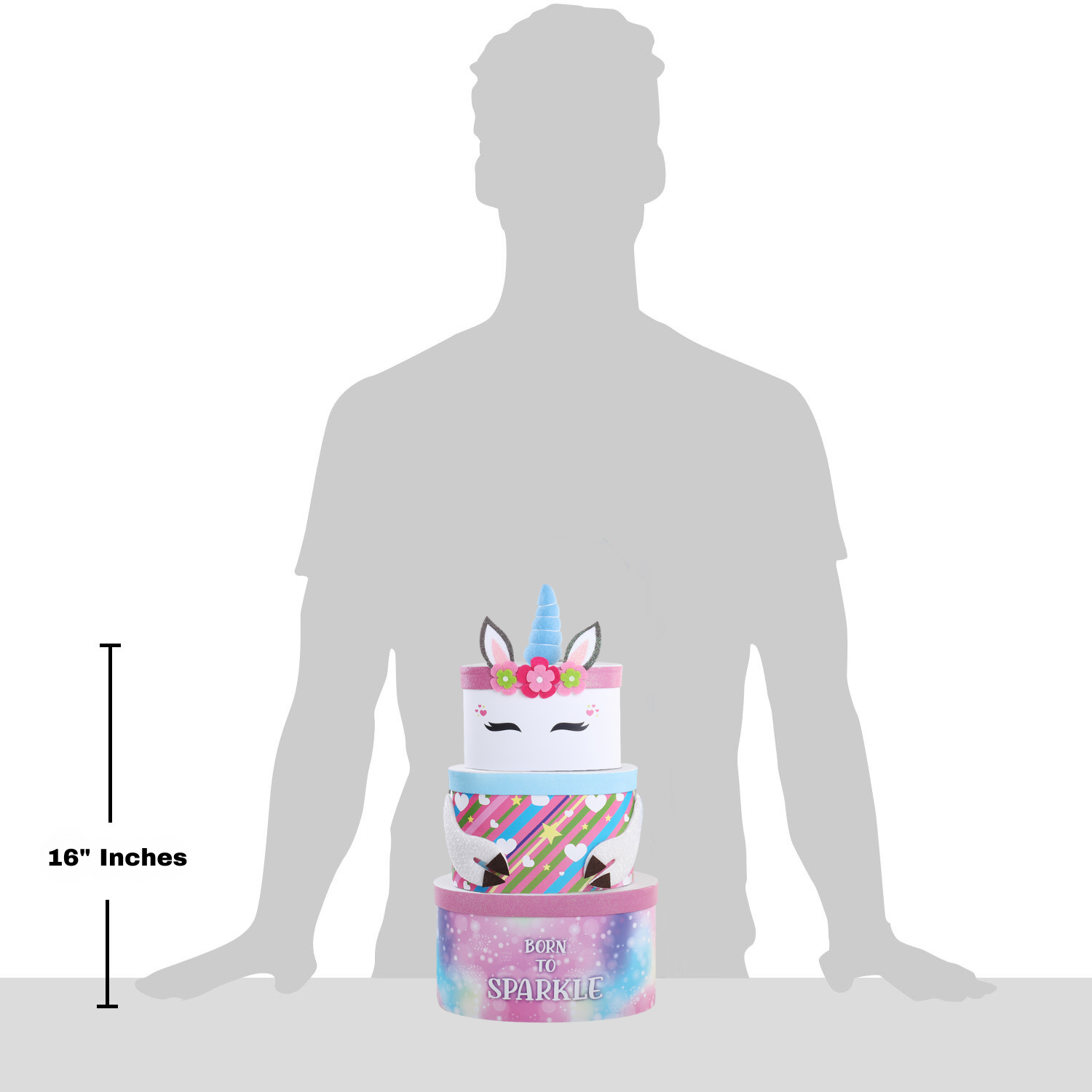 Born to Sparkle Unicorn Gift Tower DestGlow