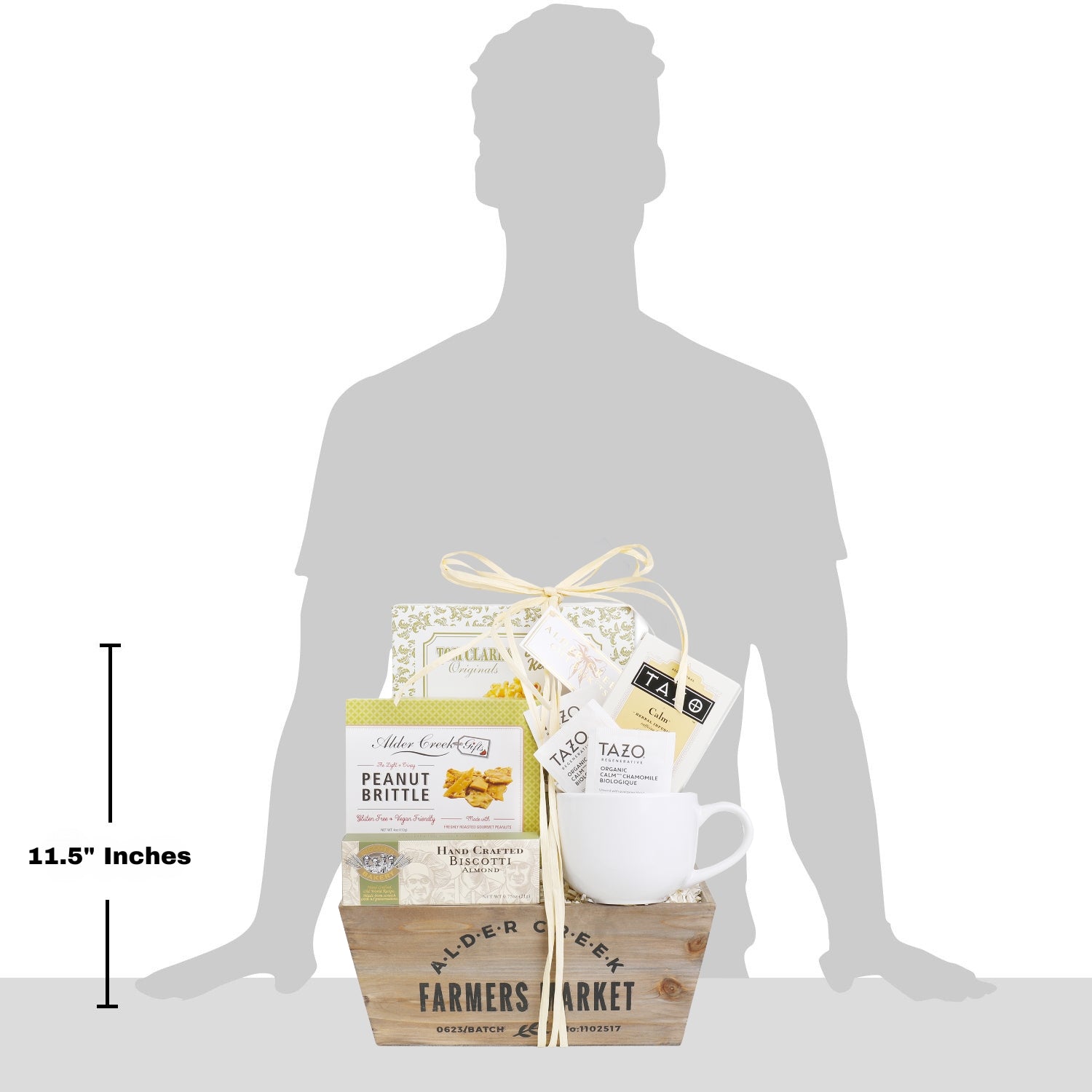 Serenity Tea Crate Gift Basket DestGlow