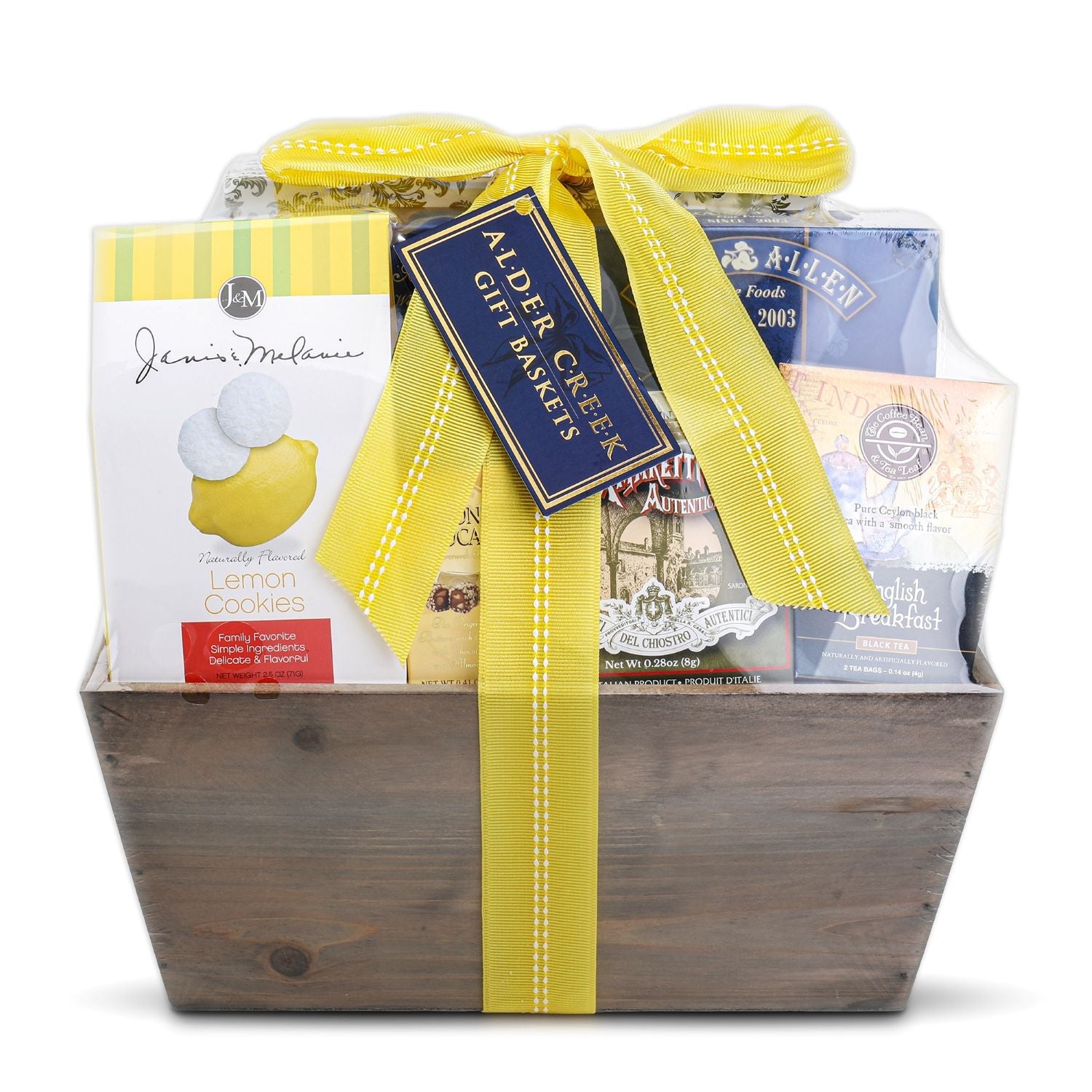 Lemon Breeze Cookies and Tea Summer Gift Tote DestGlow