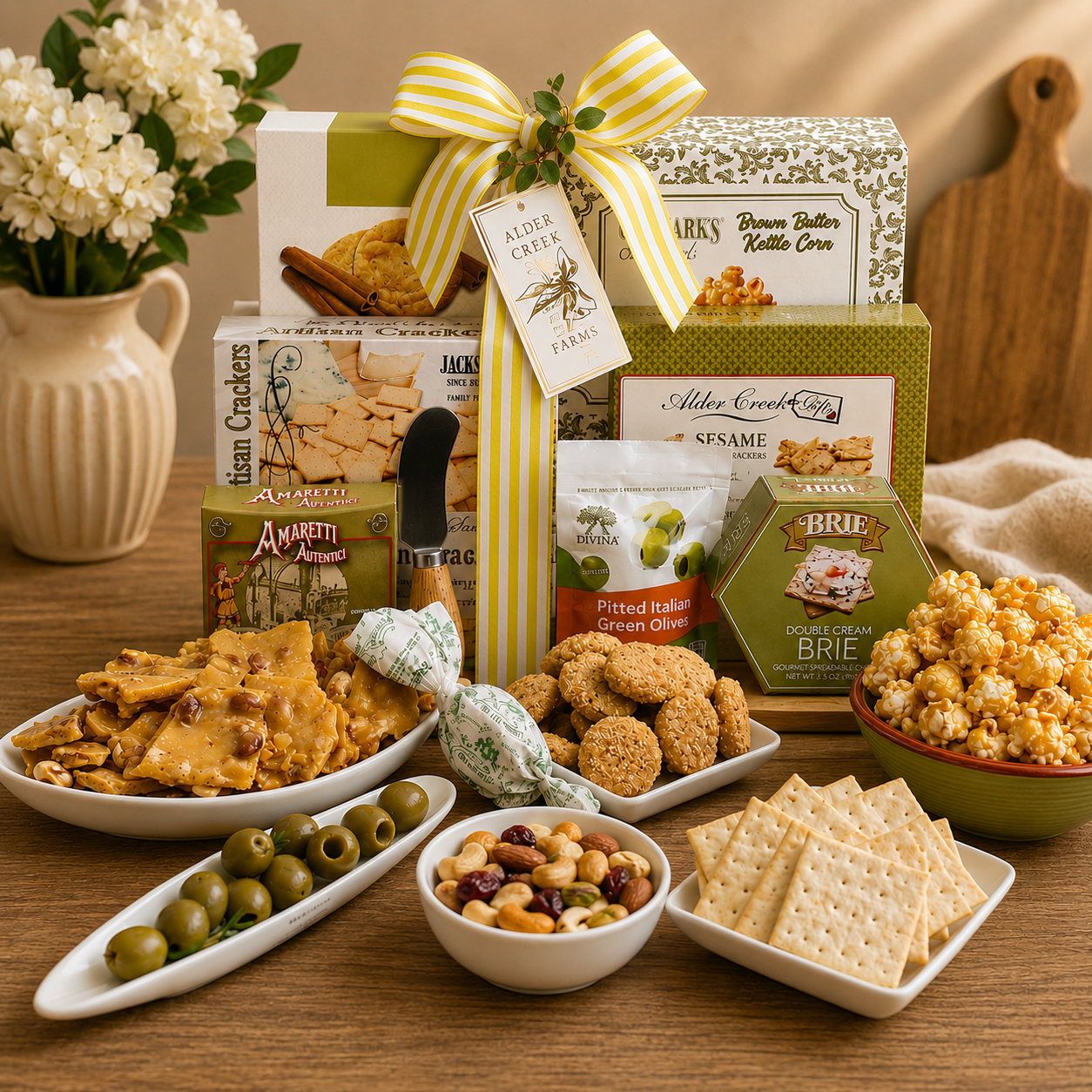 Charcuterie Cutting Board Gift Basket DestGlow
