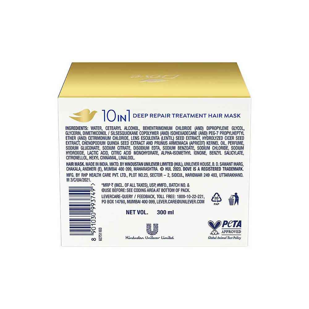 Dove 10 in 1 Deep Repair Treatment Hair Mask