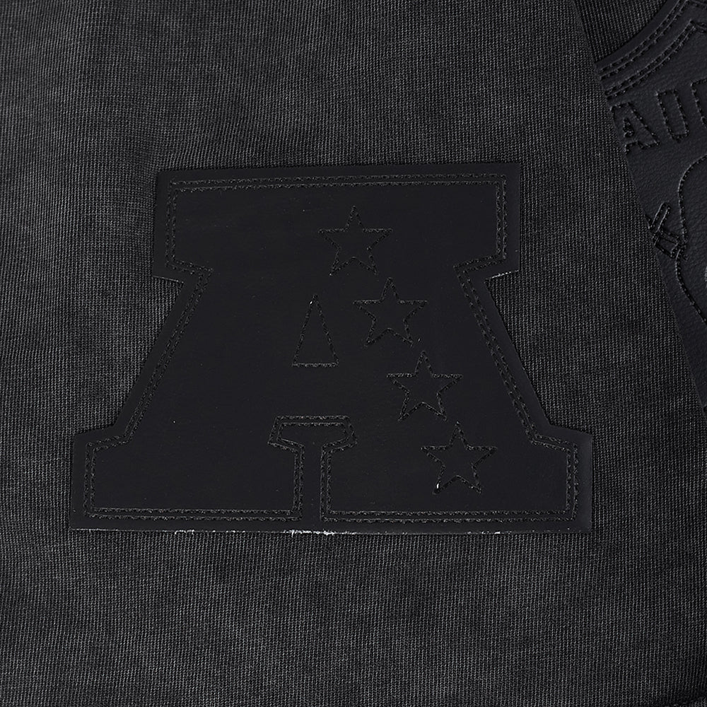 Pro Standard Raiders All-Over Logo Tee - Washed Black by Denim Exchange