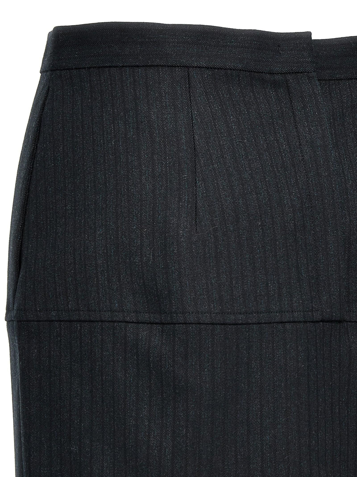Fendi Women Pinstriped Wool Skirt DestGlow