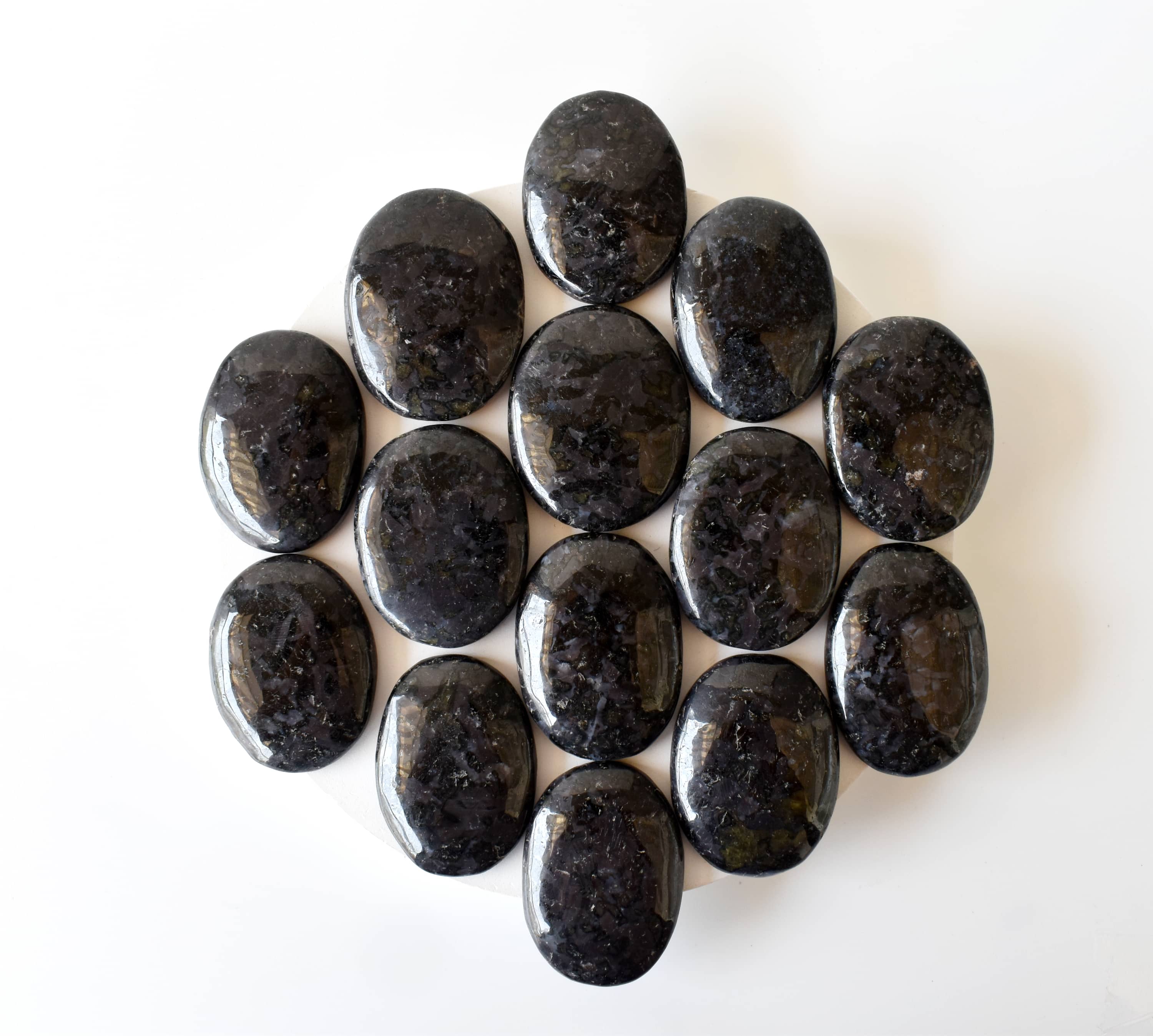Indigo Gabbro Pocket Stones (Dreams and Intuition ) DestGlow