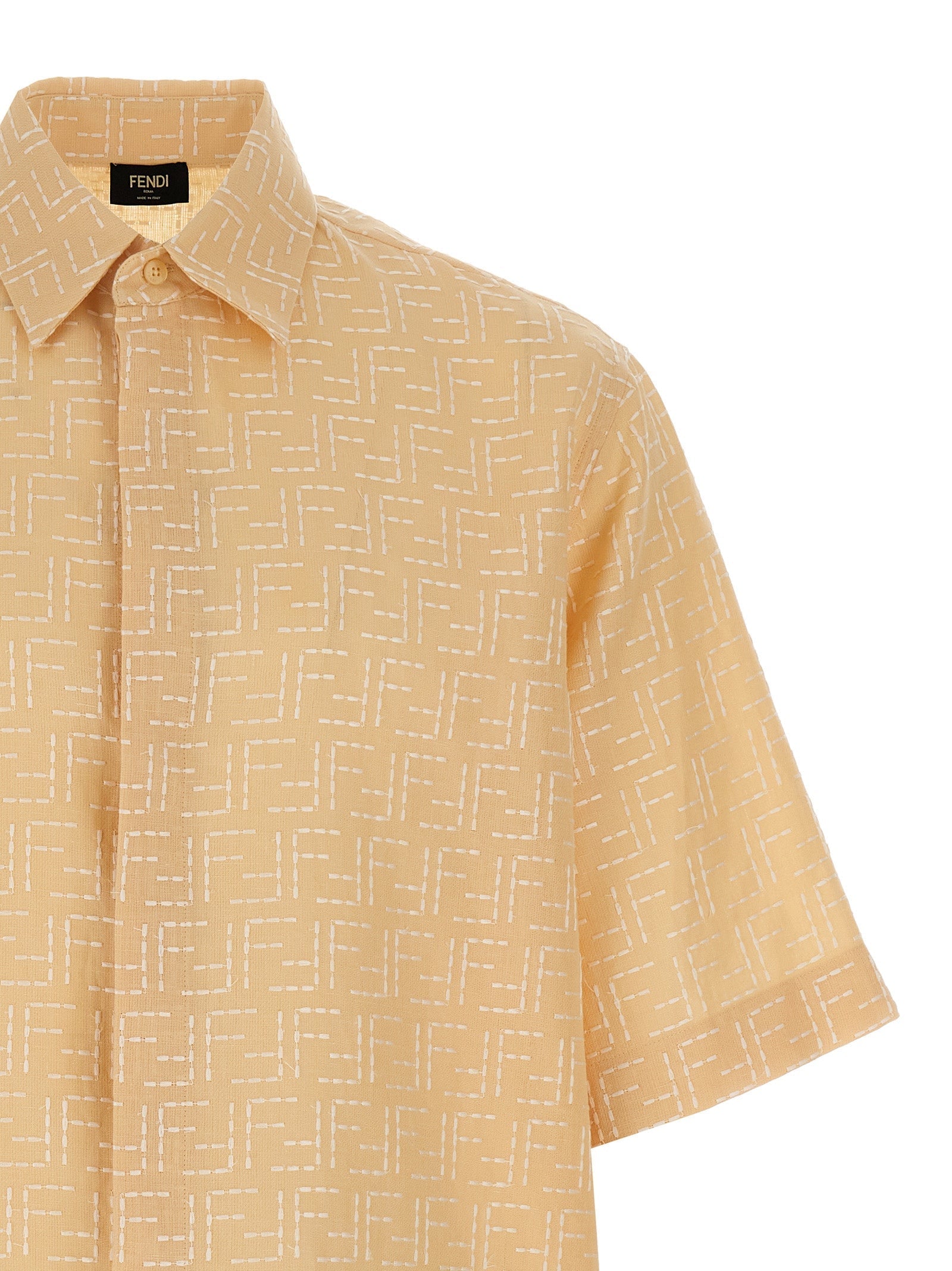 Fendi Men Ff Jacquard Shirt DestGlow
