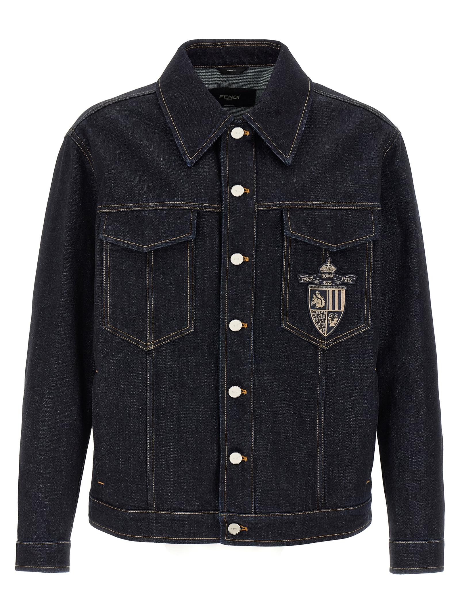 Fendi Men Fendi Crest Jacket DestGlow