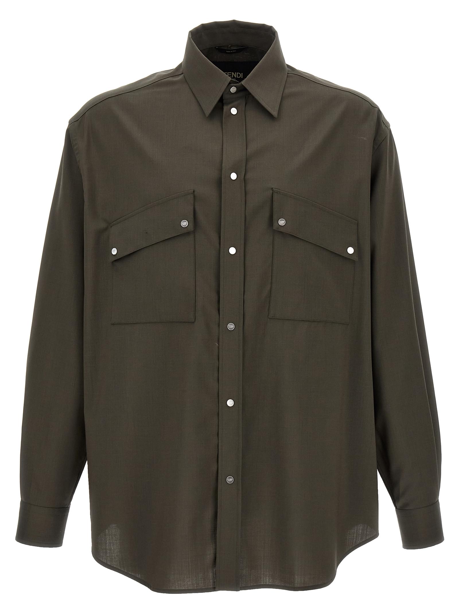Fendi Men Wool Shirt DestGlow