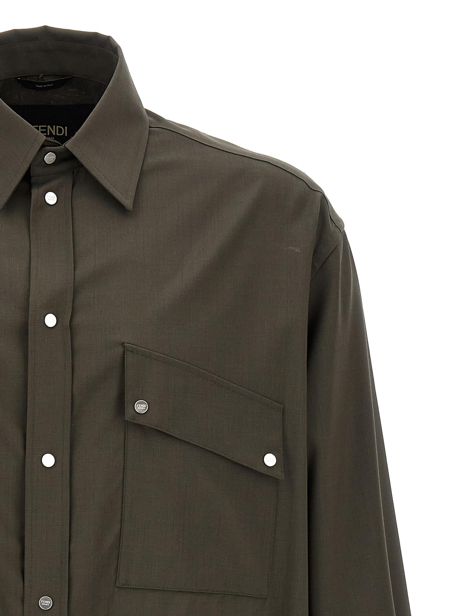 Fendi Men Wool Shirt DestGlow